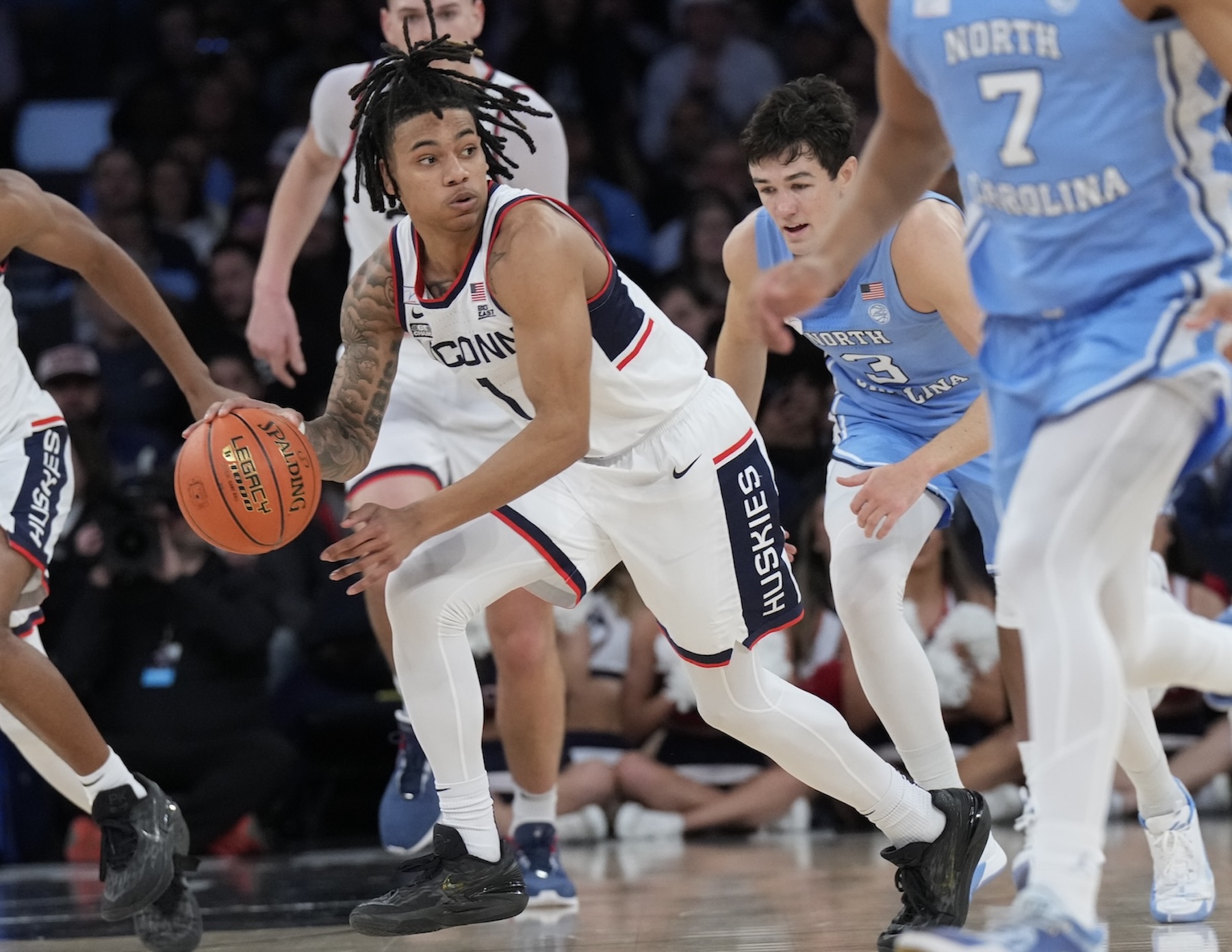 Junior guard Solomon Ball is a proven perimeter weapon for UConn
