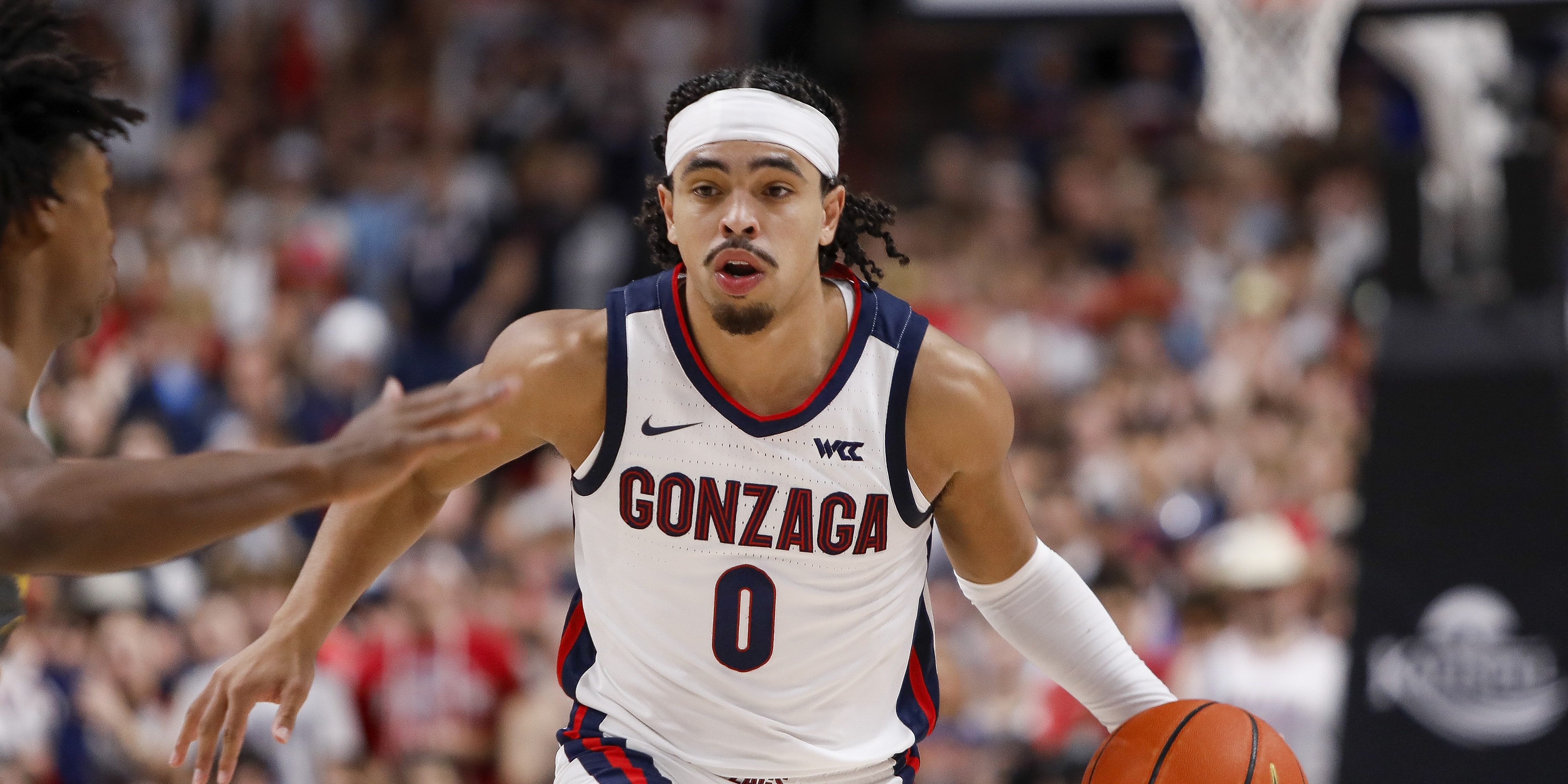 Gonzaga point guard Ryan Nembhard in action