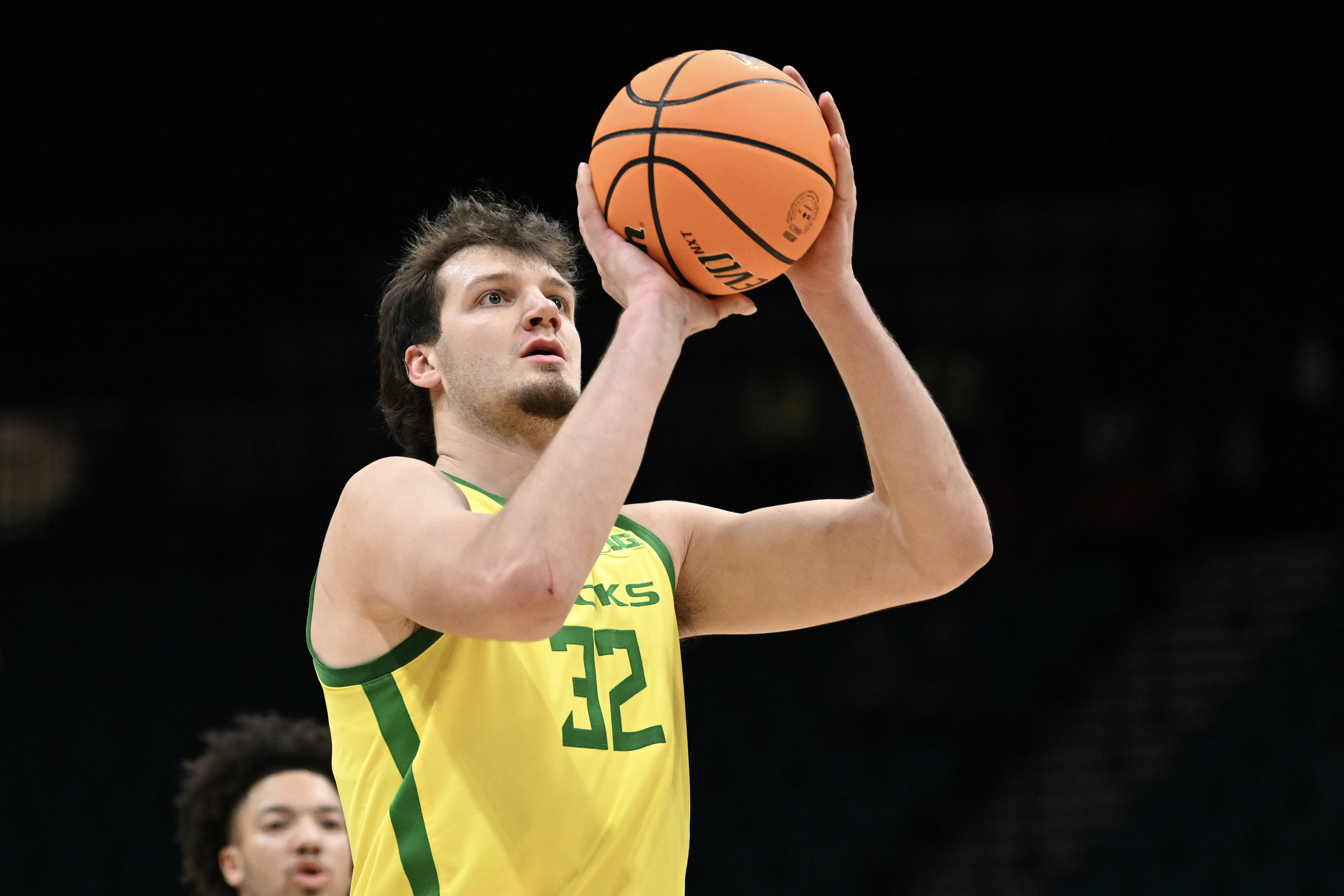 Senior, Nate Bittle was instrumental in Oregon's Saturday night takedown of Alabama