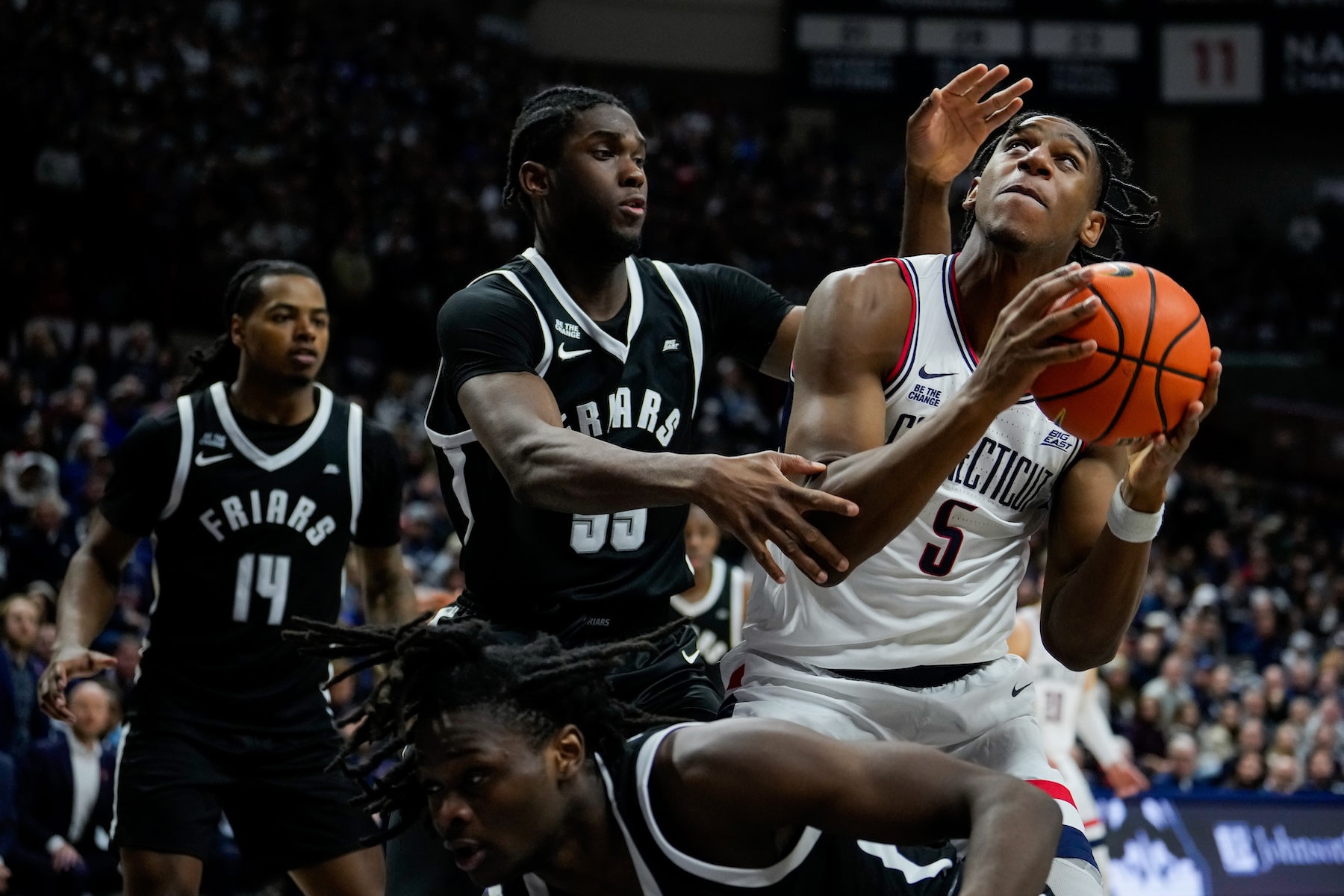 UConn returns three of last year's mainstays in Tarris Reed Jr. (pictured), Alex Karaban and Solo Ball