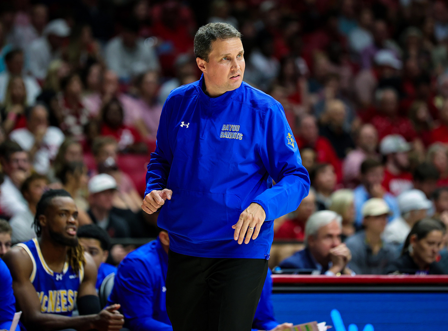 McNeese head coach Will Wade on the sidelines
