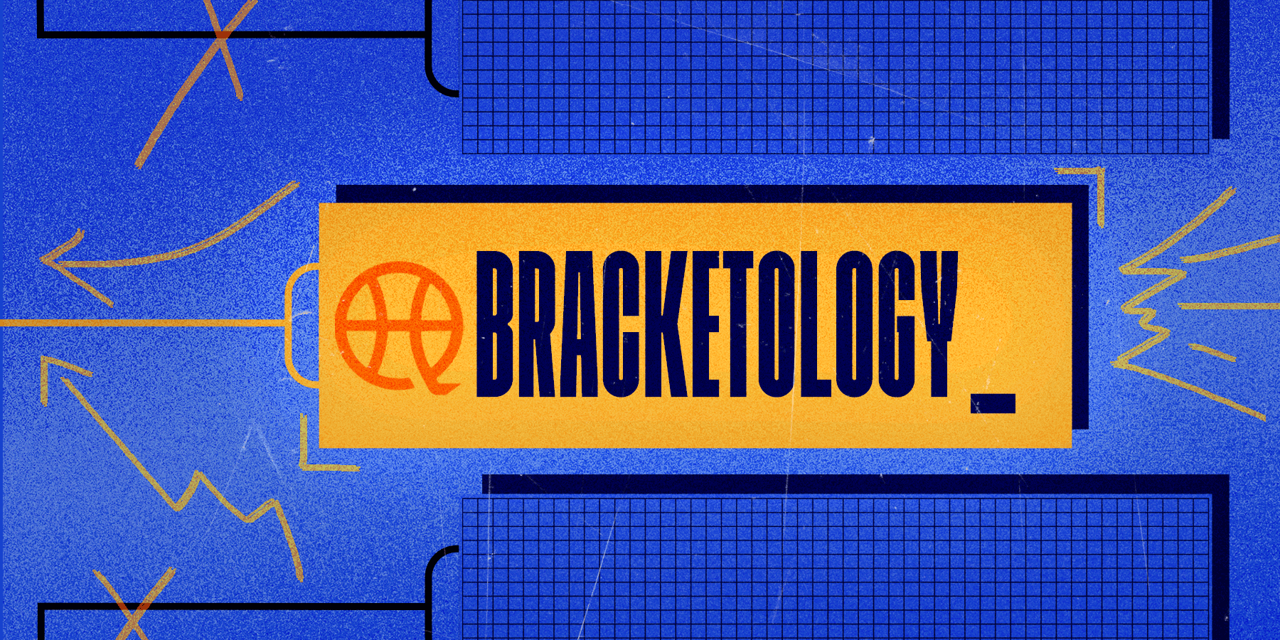 A graphic illustrating Bracketology 2026, which predicts the 68 teams in the men's NCAA March Madness Tournament