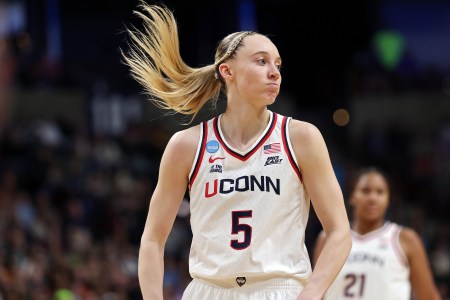 Spilt image of college basketball players Aneesah Morrow and Paige Bueckers