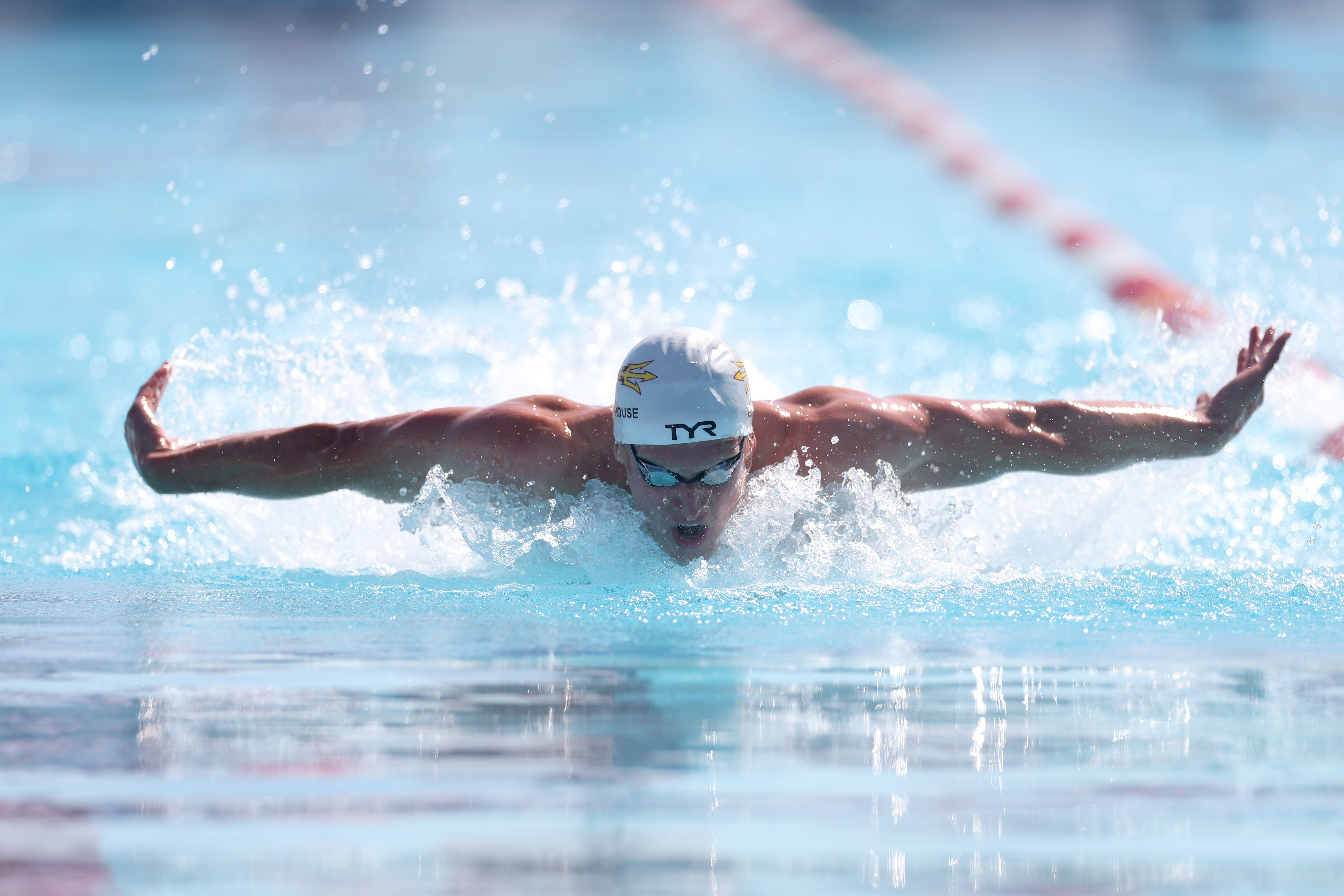 When Grant House, shown here at the TYP Pro Swim Series Sacramento last month, agreed to be the named plaintiff in a lawsuit against the NCAA, he had no idea how much blowback he would face, or how little he would be involved in the case.