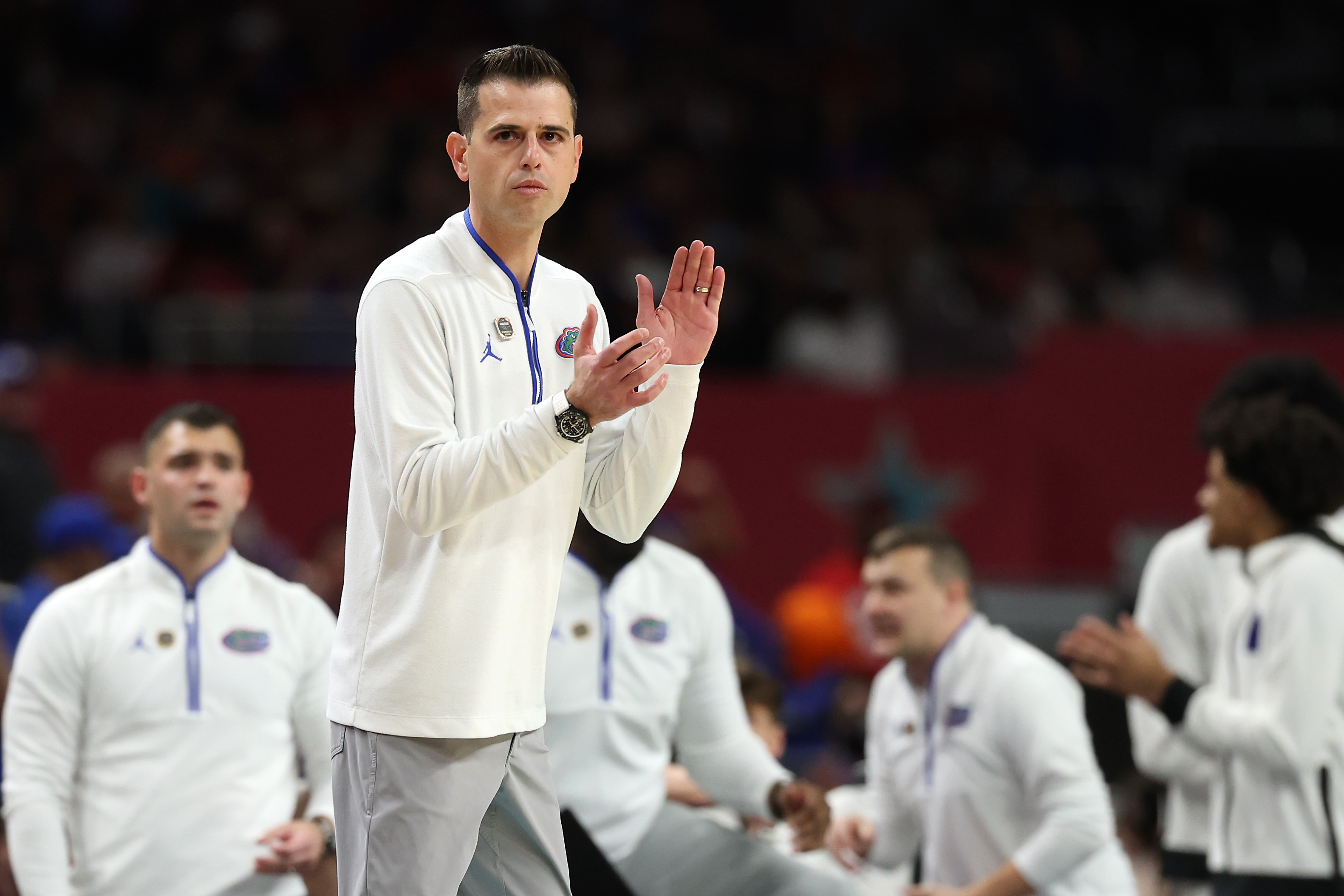 Florida head coach Todd Golden