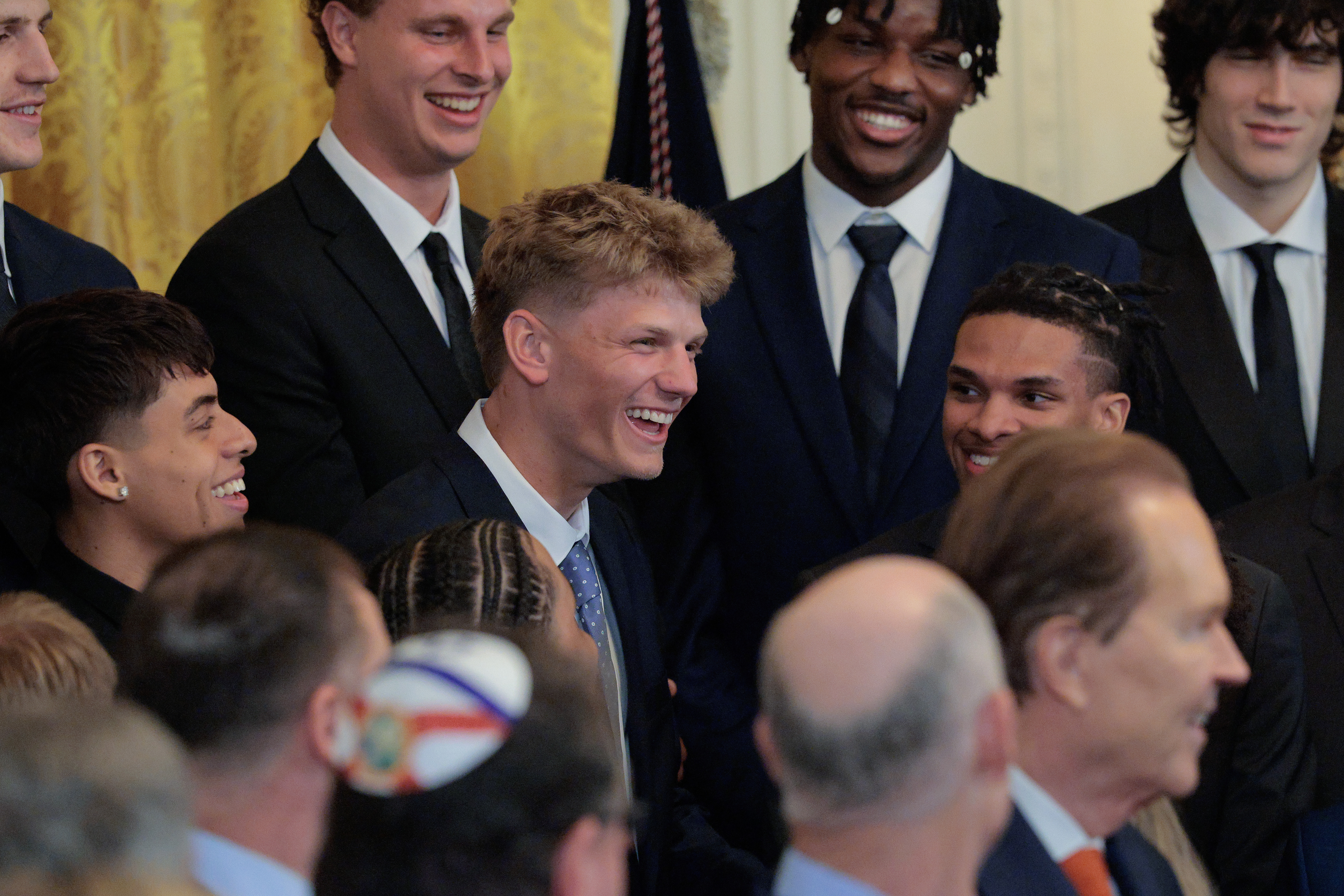 Thomas Haugh visited the White House after Florida's championship run in April