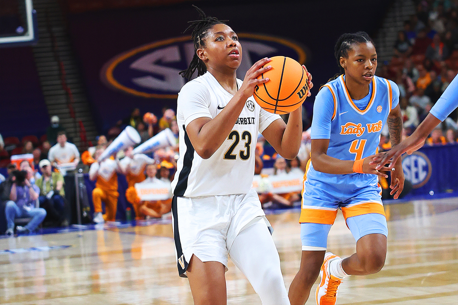 Basketball player Iyana Moore of Vanderbilt