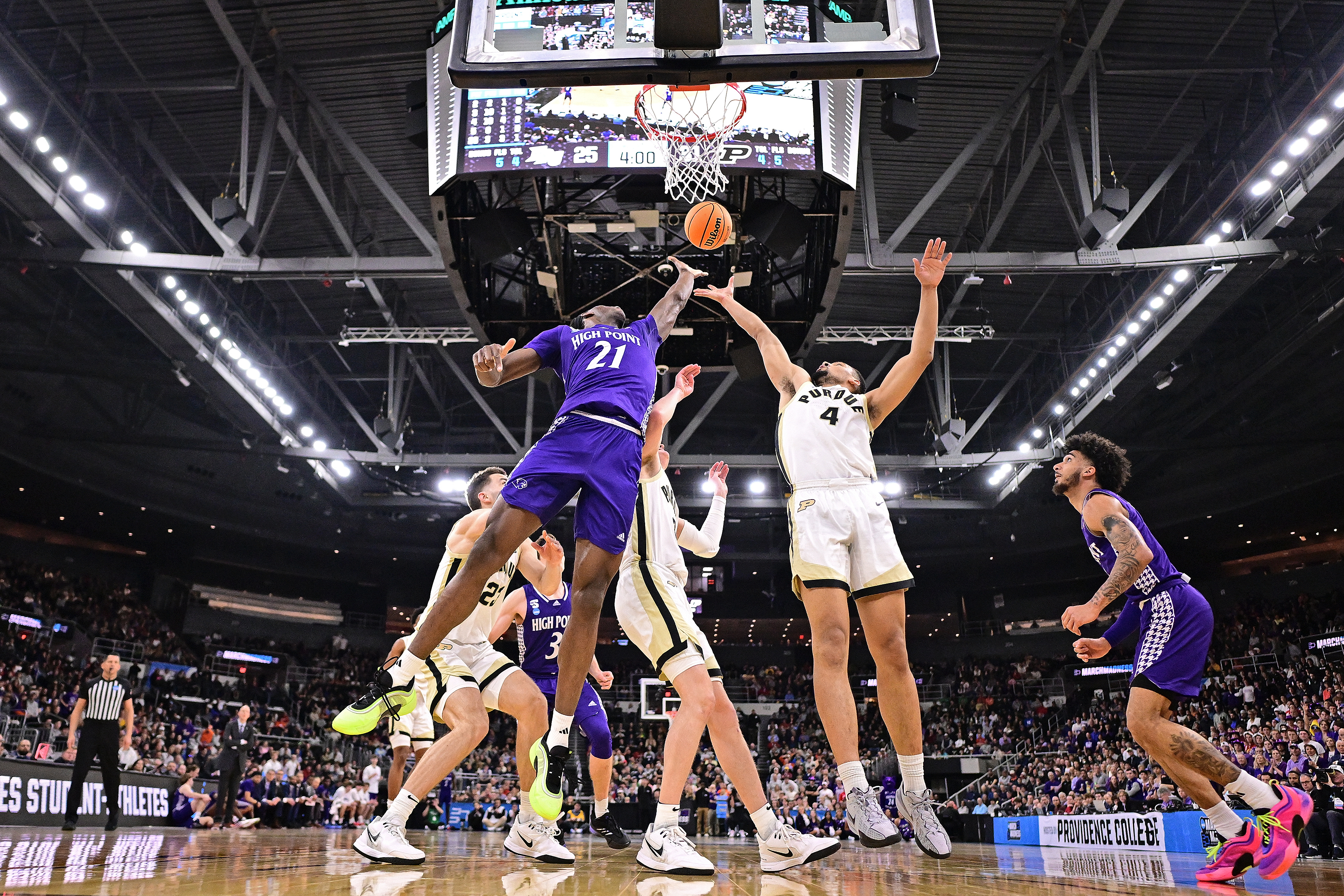 Former HPU Panther Juslin Bodo Bodo is a ferocious rebounder and a prize pickup for Baylor this off-season