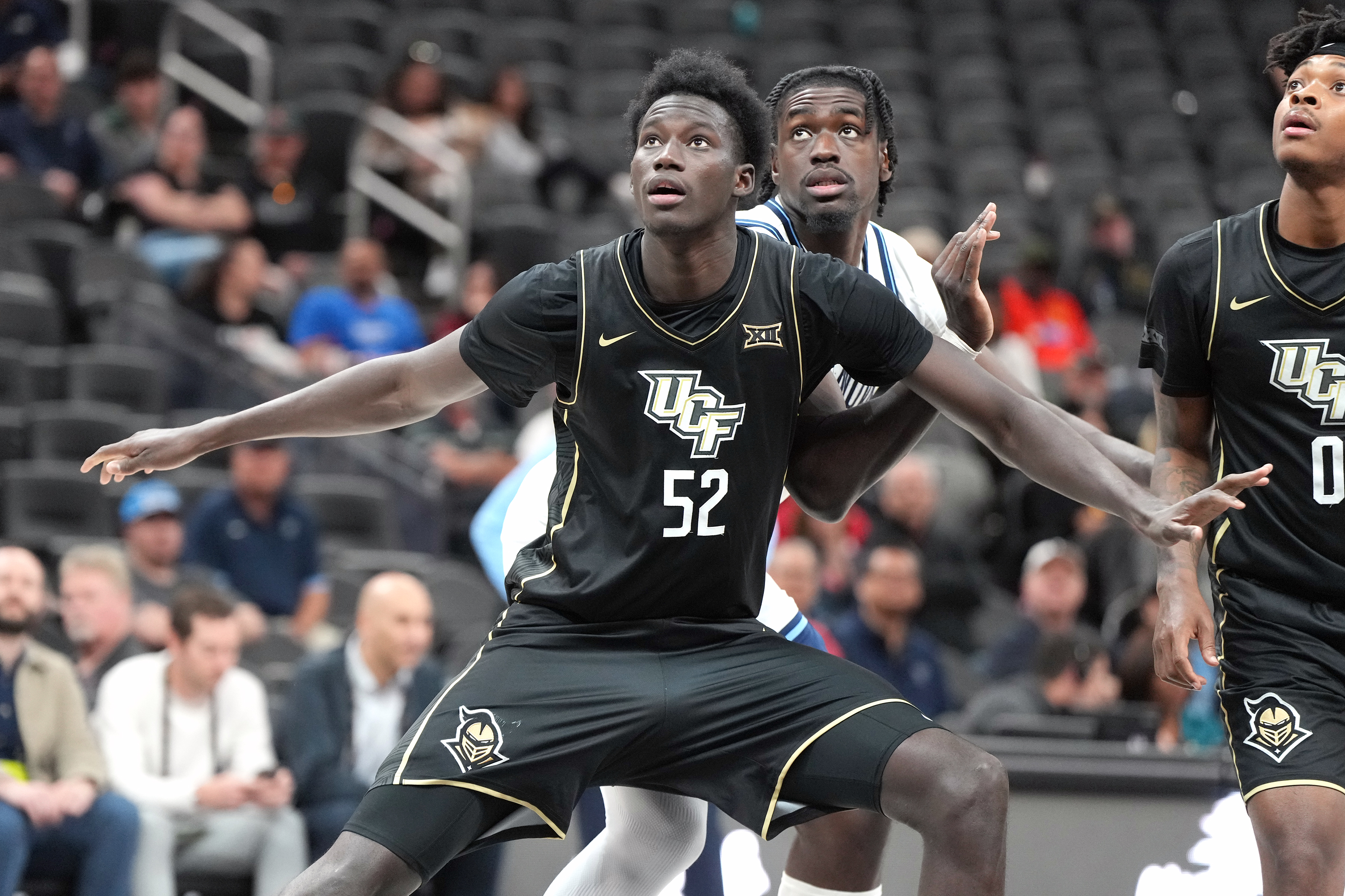 Moustapha Thiam is an acquisition from UCF who brings playmaking and court-vision in addition to rebounding