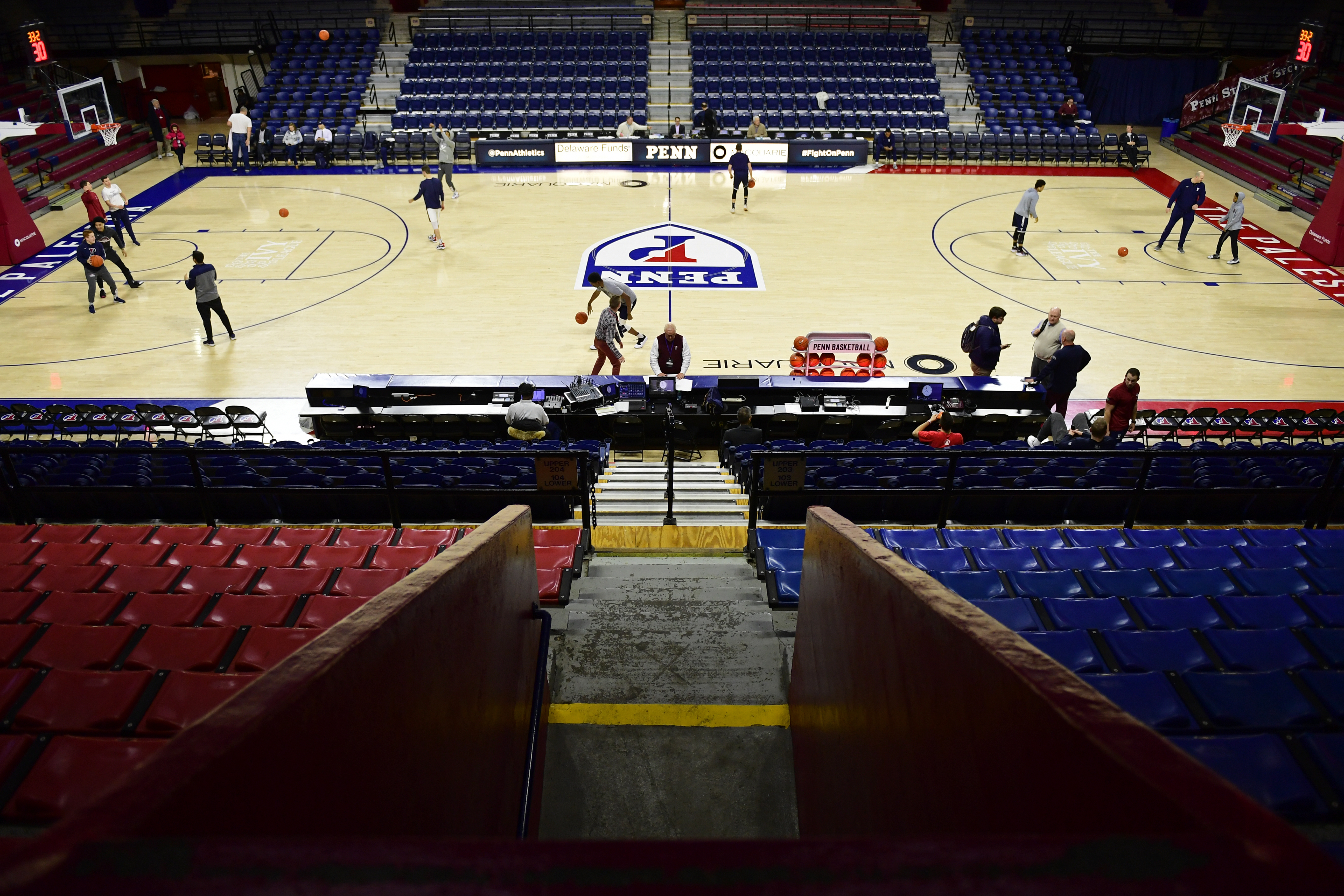 The ninety-eight-year-old Penn Palestra is often called the "Cathedral of College Basketball"