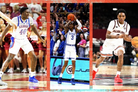 Tahaad Pettiford (left), Flory Bidunga (middle) and Isaiah Evans (right) are among our top candidates for a sophomore breakout this season