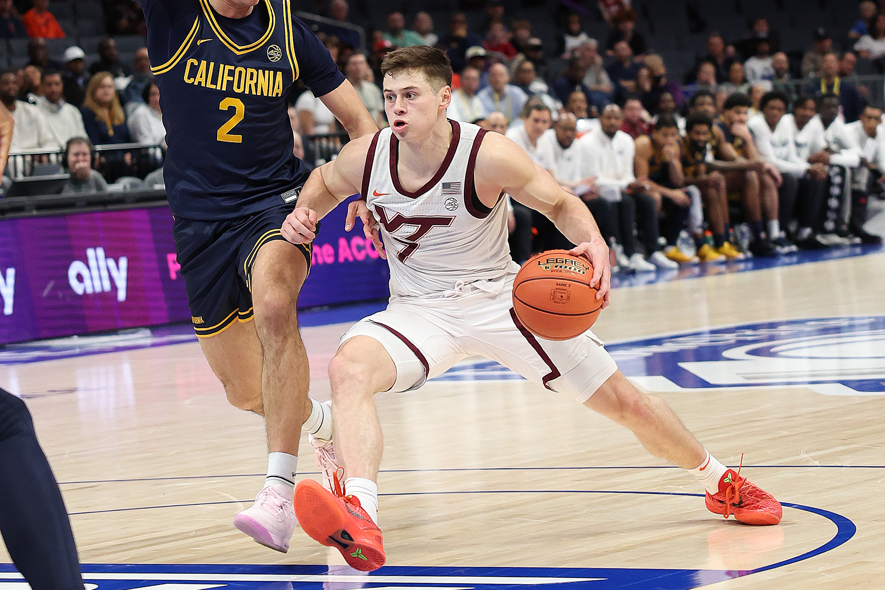 Brandon Rechsteiner showcased his ball handling and playmaking in limited minutes at Virginia Tech