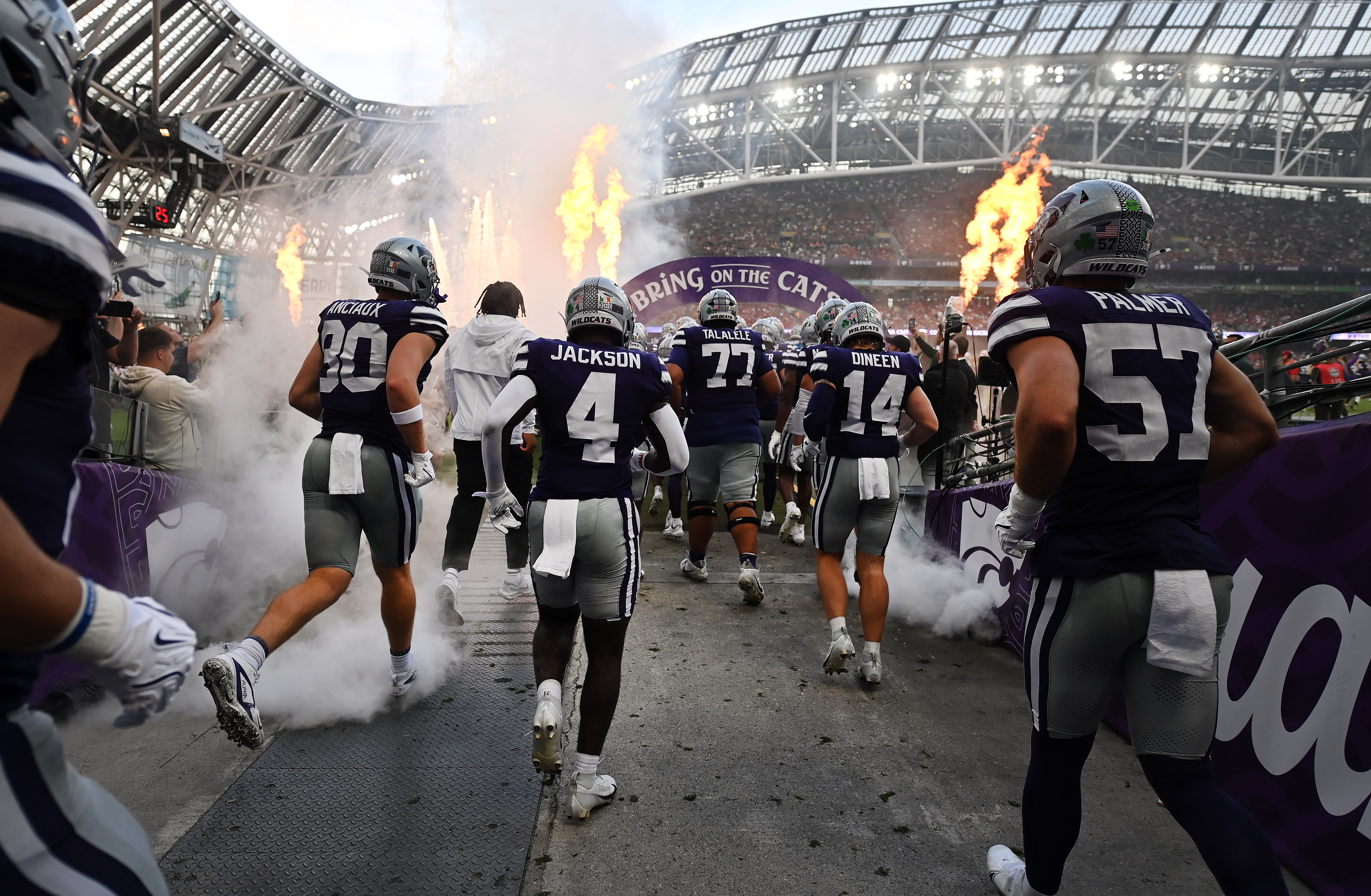 The Big 12 went international on Saturday, kicking off their football season with a match hosted in Dublin, Ireland