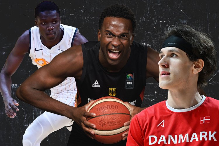 Karim Rtail (left), Declan Duru Jr. (center) and Andreas Holst (right) are among the international stars bound for the SEC this season