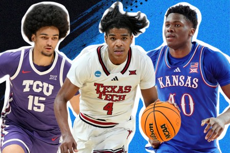 David Punch (left), Christian Anderson (center) Flory Bidunga (right) and among the top candidates for a Big 12 breakout this season
