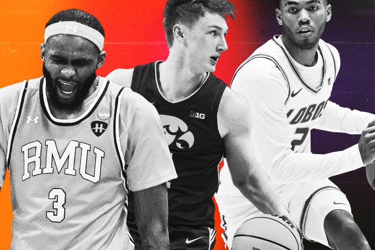 Amarion Dickerson (left), Josh Dix (center) and Donovan Dent (right) are among the underrated hoopers likely to increase their NBA Draft stock this season