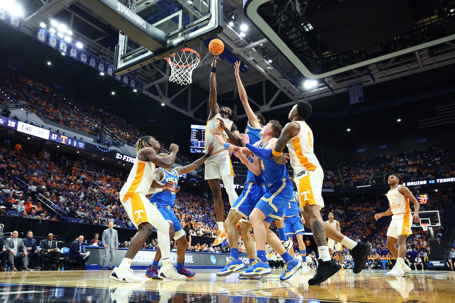 Felix Okpara is an infrequent three-point shooter. Barnes is encouraging him to change his game.