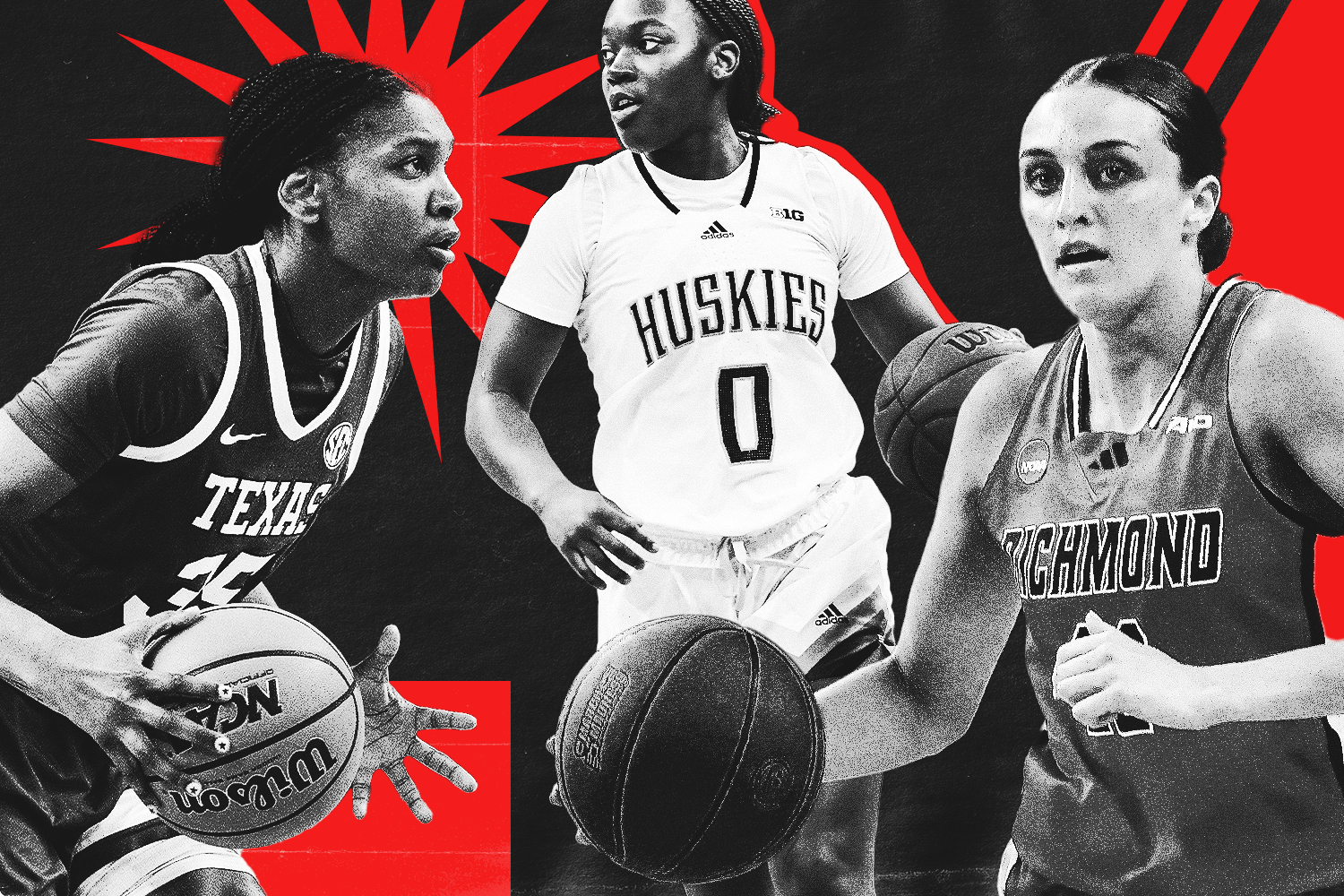 Madison Booker (left), Sayvia Sellers (center) and Rachel Ullstrom (right) are among the strongest returning players to the women's game