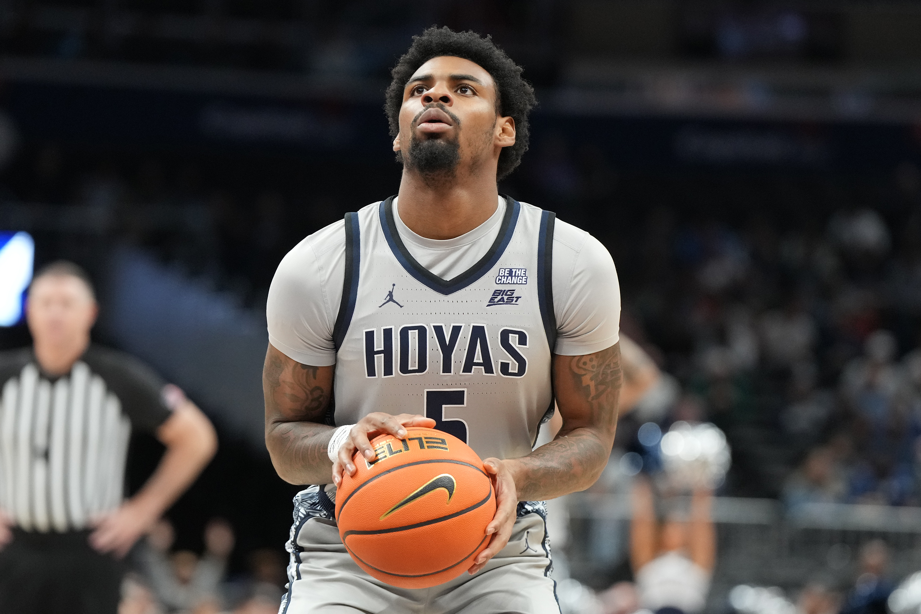 KJ Lewis logged a career-high 26 points in Georgetown's Nov. 15 win over Clemson