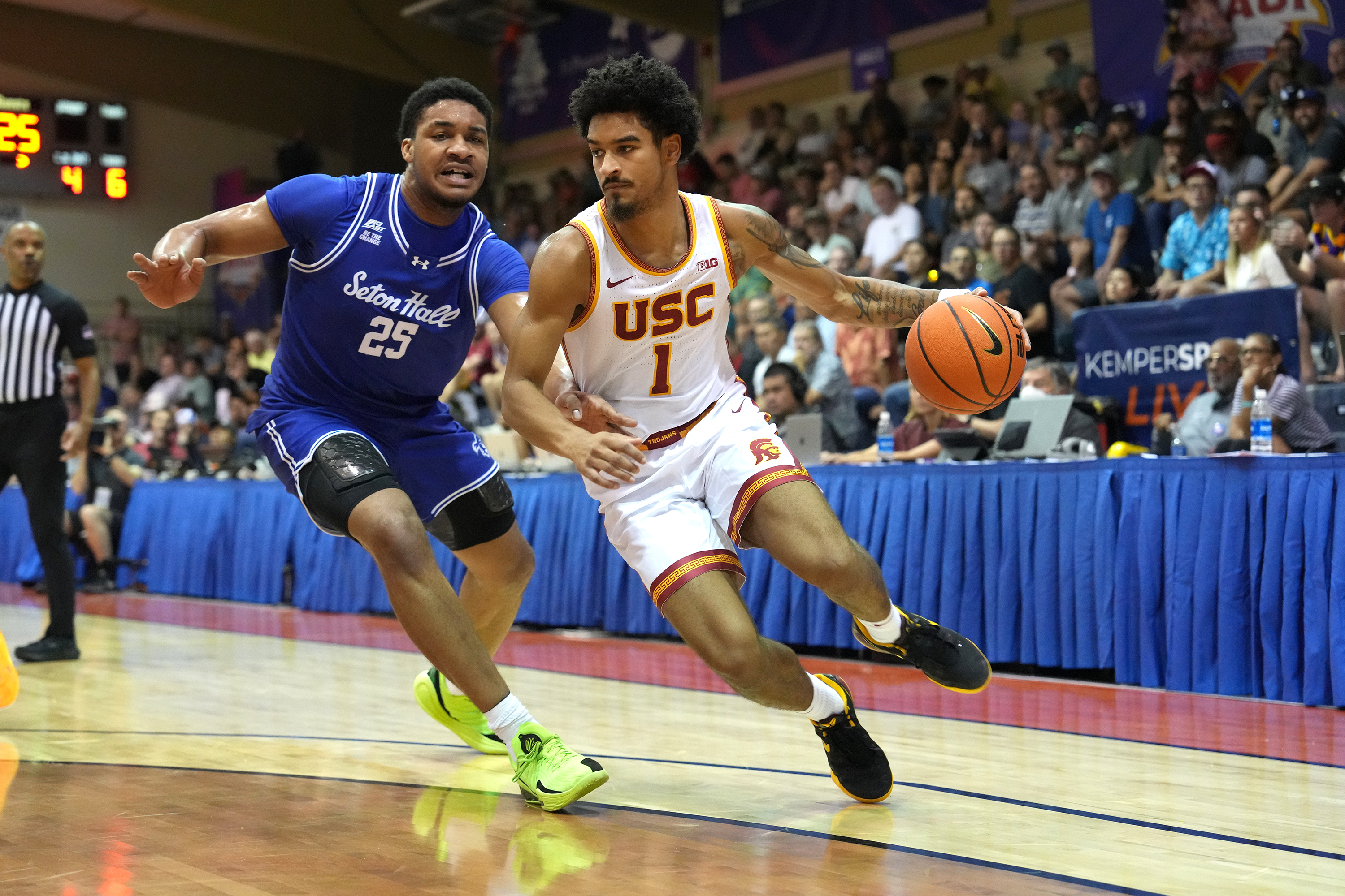 Rodney Rice suffered a shoulder injury in the second half vs. Seton Hall and did not return to the game