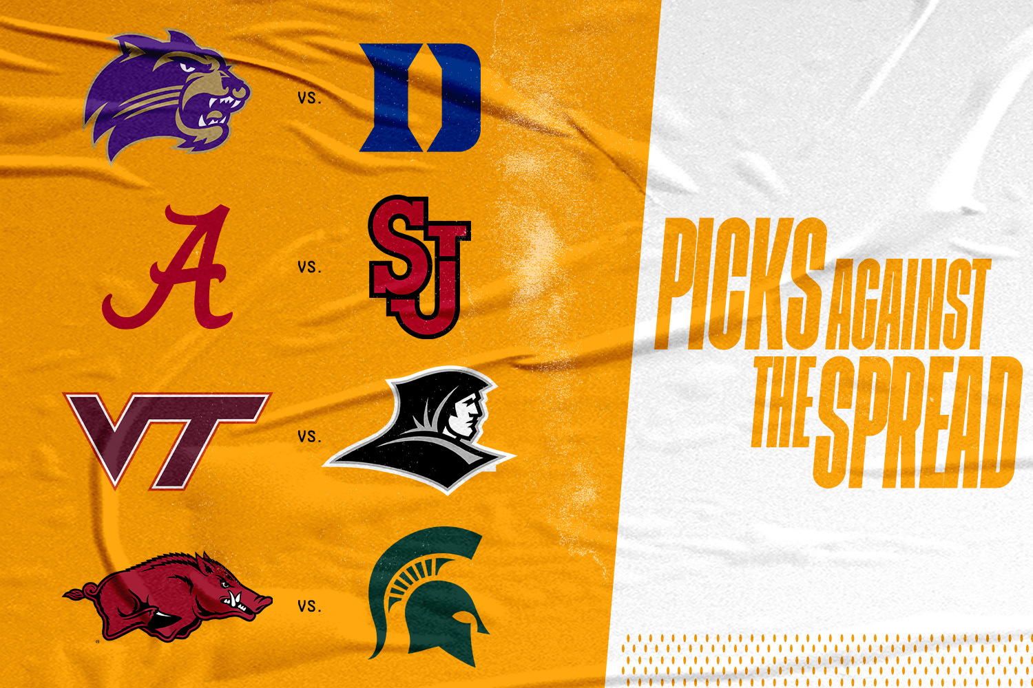 Seth Davis makes his Picks Against the Spread for four of Saturday's top games
