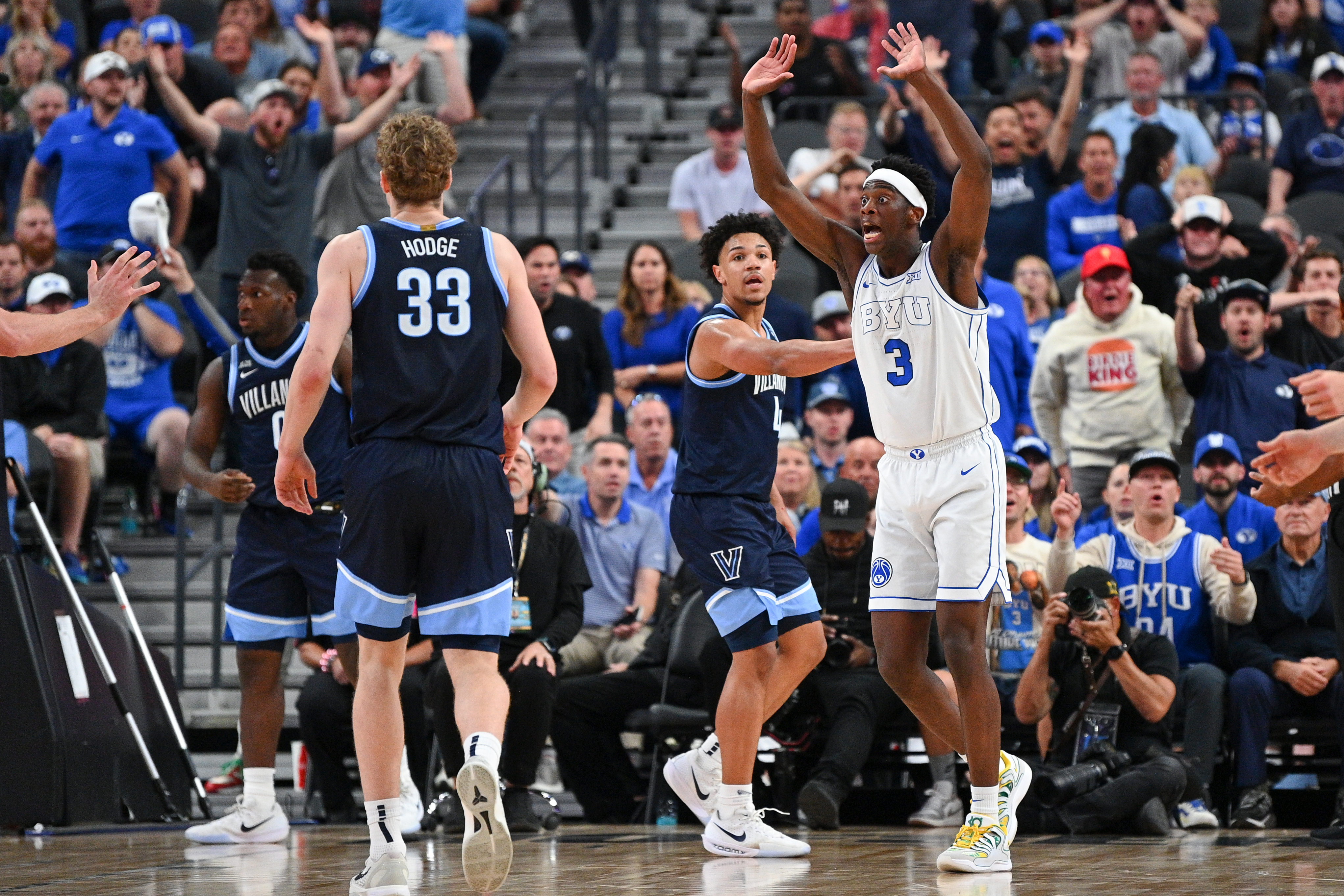 AJ Dybantsa had 21 points and 3 steals in a dominant individual performance over Villanova