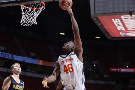 James Nnaji played for the New York Knicks' Summer League team this year