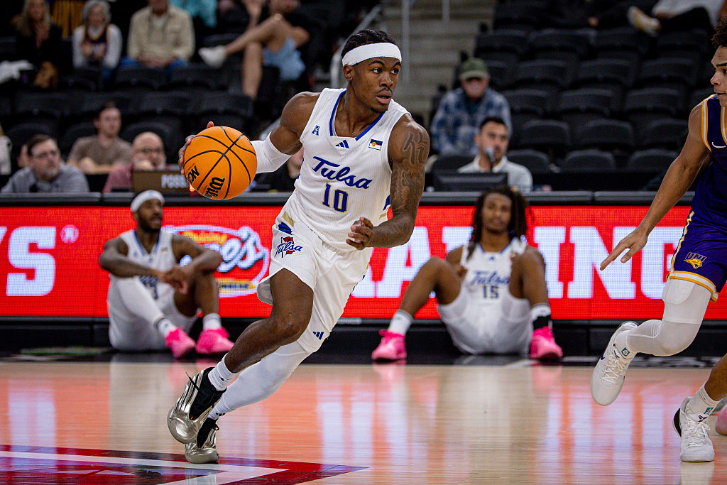 Tylen Riley is the leading scorer for a Tulsa team that is averaging nearly 90 points a game this season