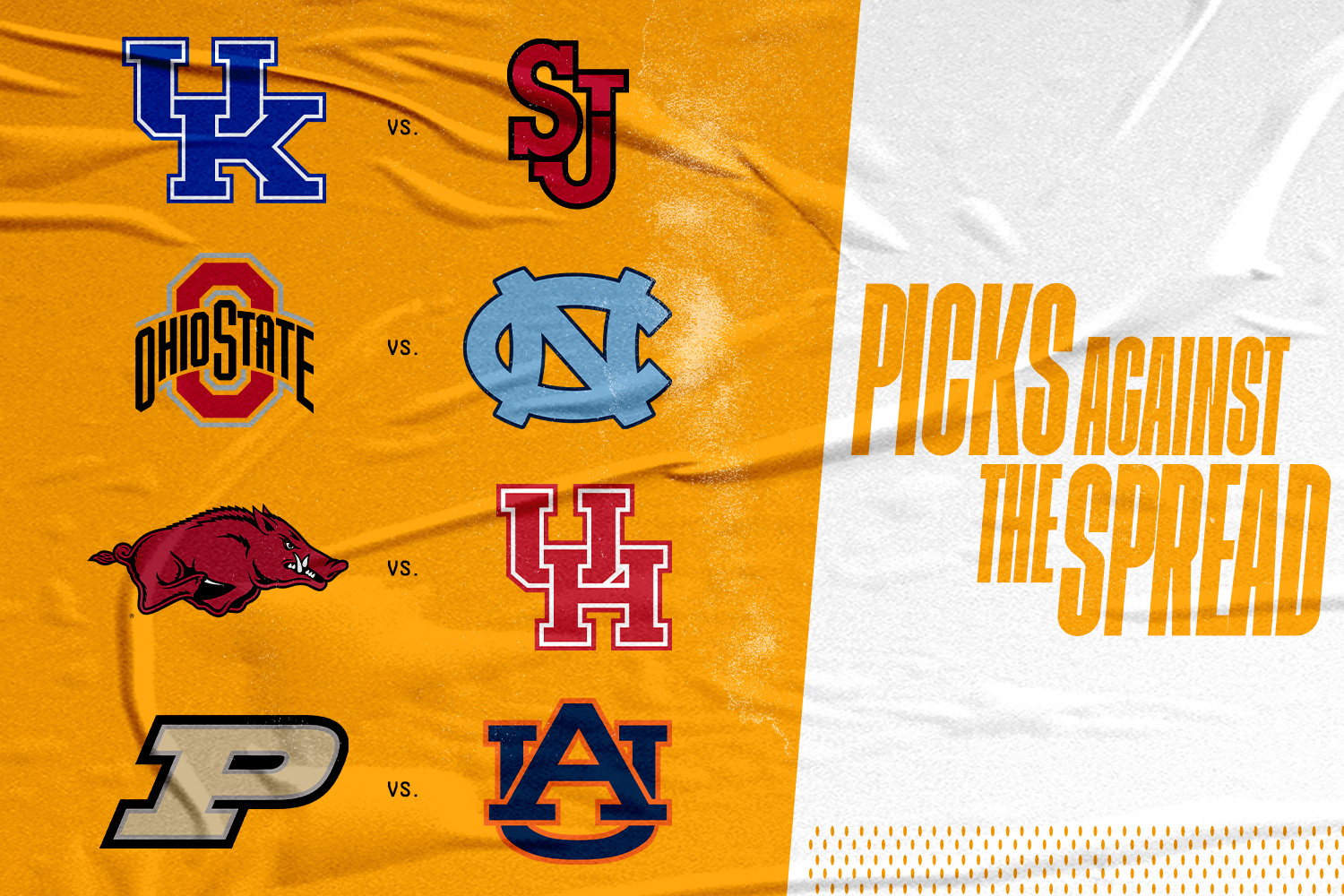 Seth Davis makes his Picks Against the Spread for five of Saturday's top games