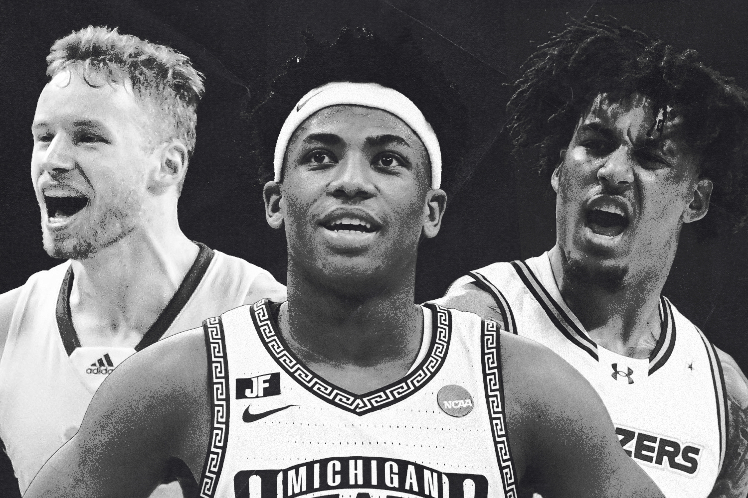 Rienk Mast (left), Jeremy Fears Jr. (center) and Rienk Mast (right) are the engines behind the top teams in the Big Ten