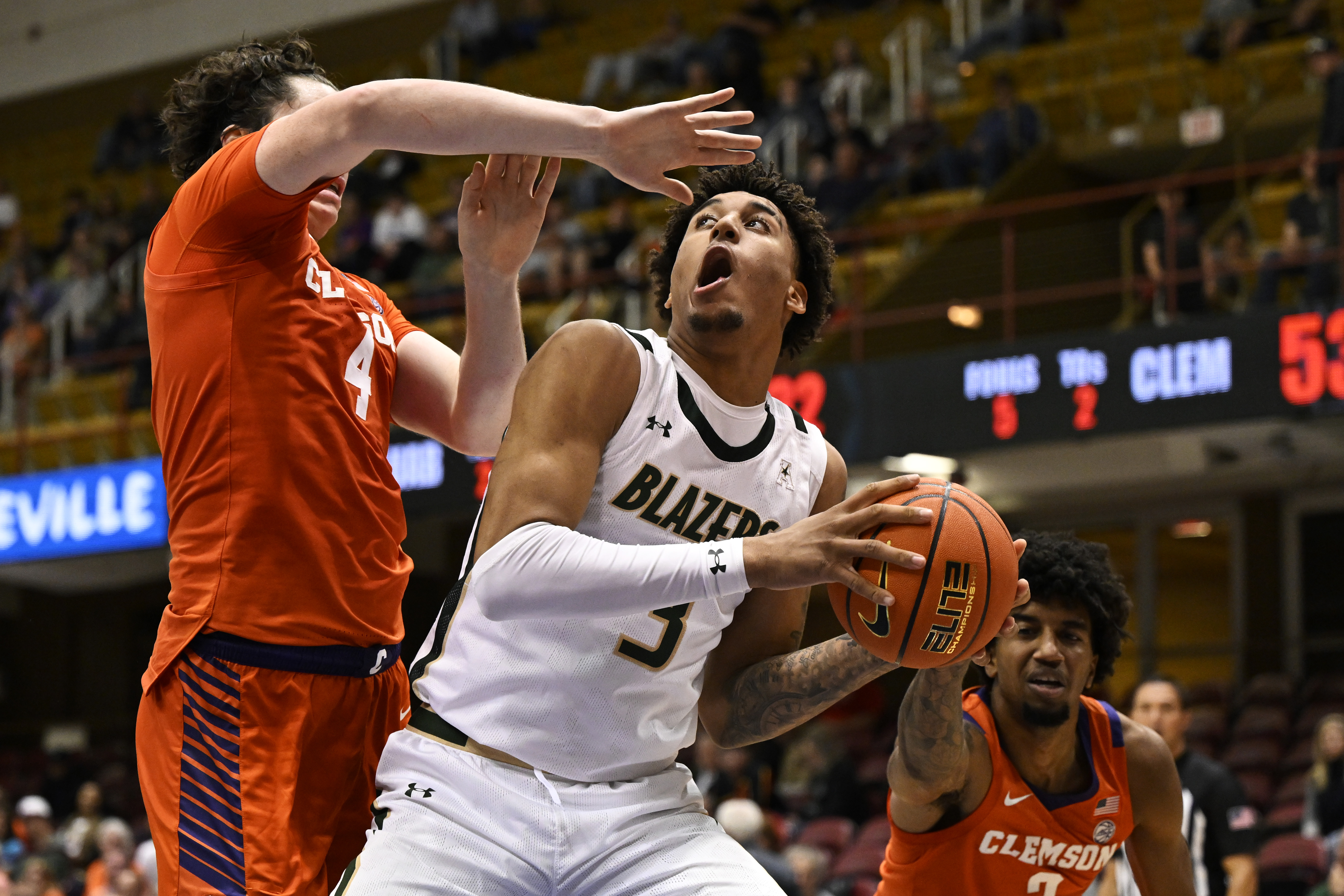 Lendeborg won back-to-back AAC Defensive Player of the Year awards as a UAB Blazer
