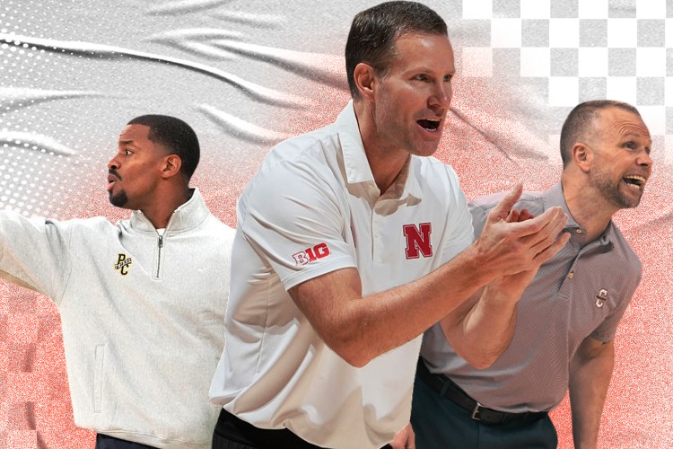 Kim English of Providence (left), Nebraska's Fred Hoiberg (center) and Louisville's Pat Kelsey (right)