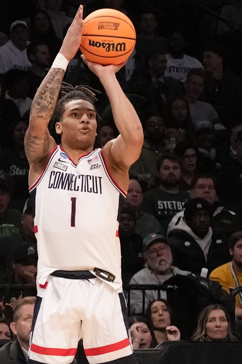Solomon Ball scored 24 in the UConn win against Villanova, though in the new year, he's been shooting just around 28% from deep.