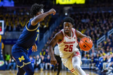 Wisconsin's John Blackwell, a Michigan native, scored a game-high 26 points to help the Badgers deal the Wolverines their first loss of the season