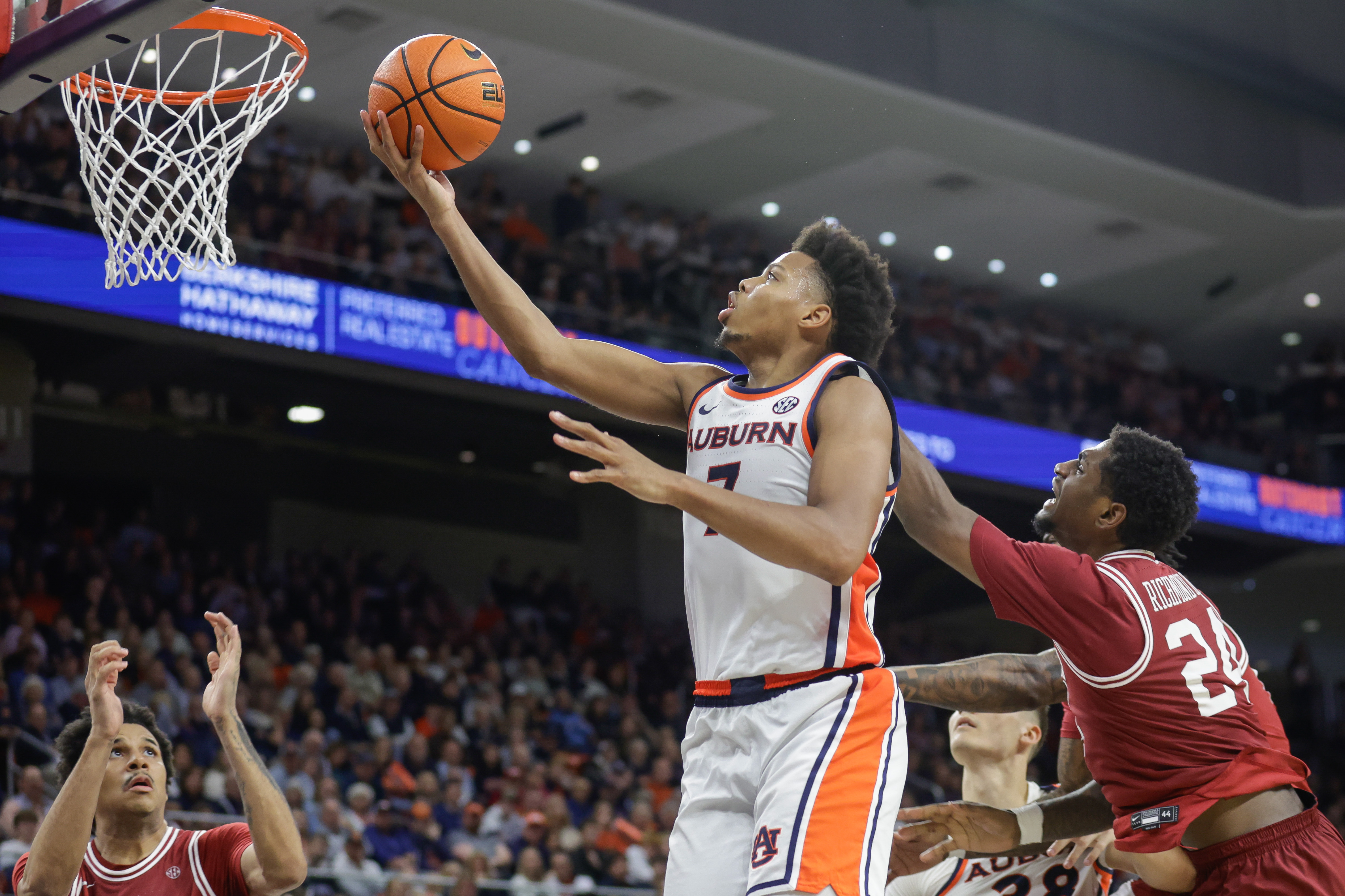 Auburn guard Keyshawn Hall is on top after posting a pair of 32-point performances against Texas A&M and Arkansas