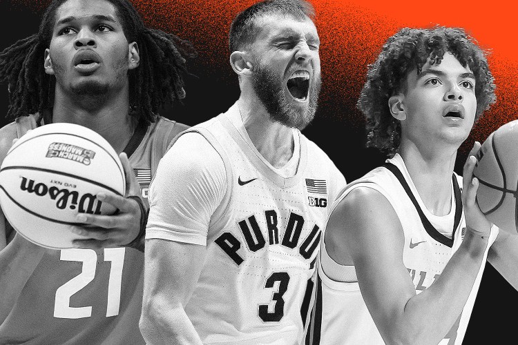 Morez Johnson Jr. (left), Braden Smith (center), Keaton Wagler (right) are the taking centerstage for the Big Ten's top teams