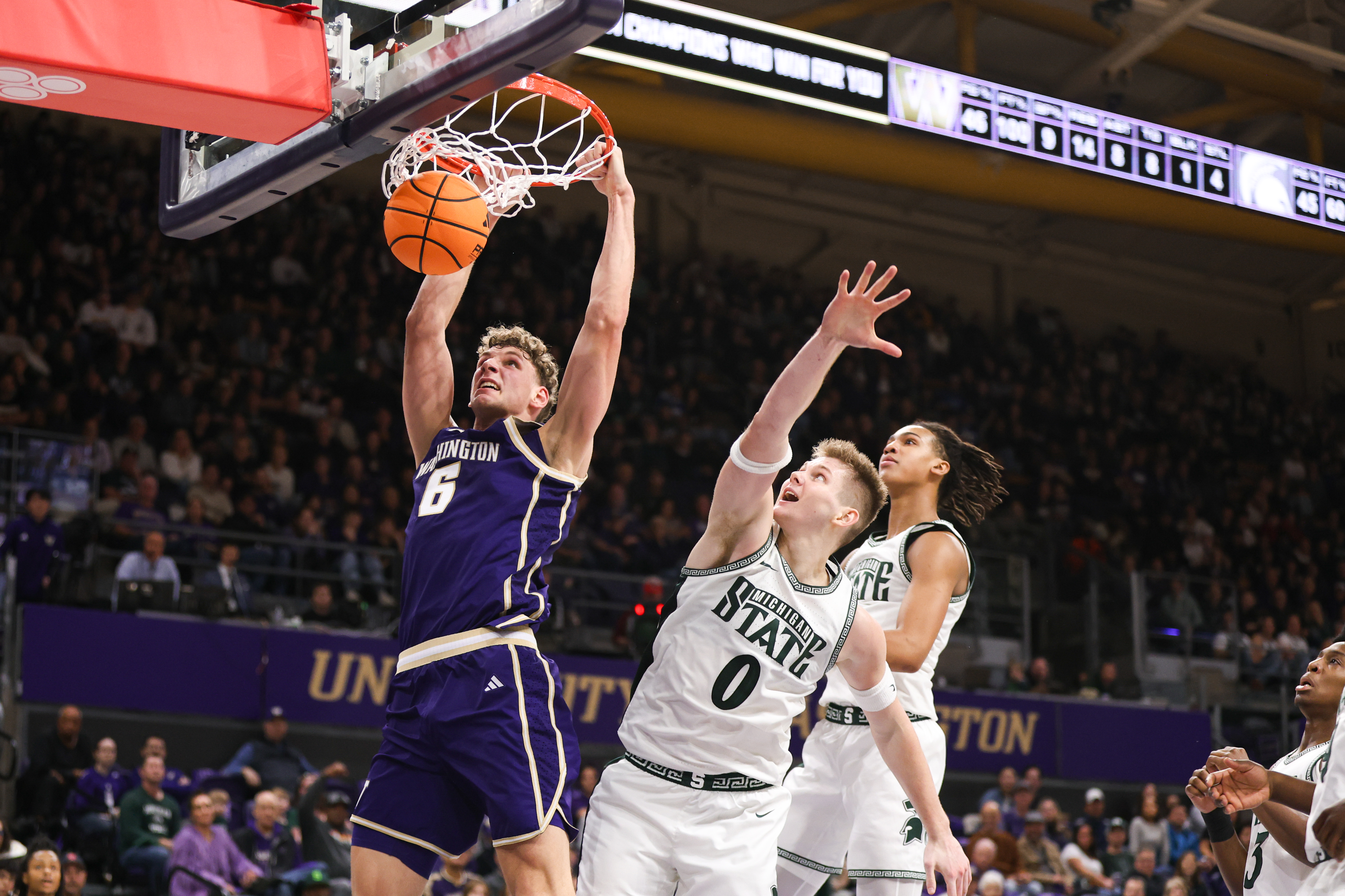 Freshman forward and German native Hannes Steinbach is averaging a double-double on the season