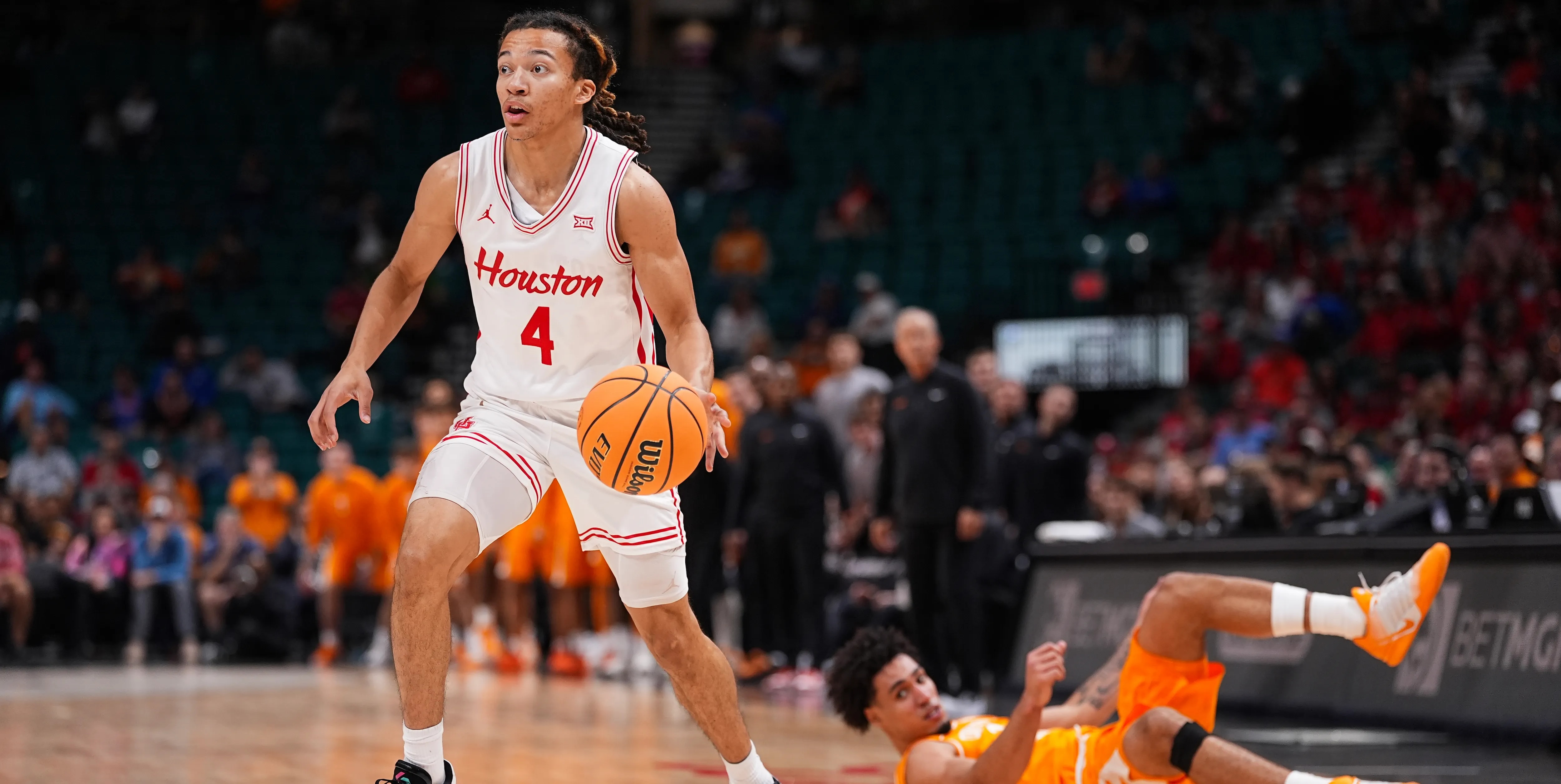 Houston's Kingston Flemings is a force, scoring 42 against Texas Tech even as the Cougars' streak ended.