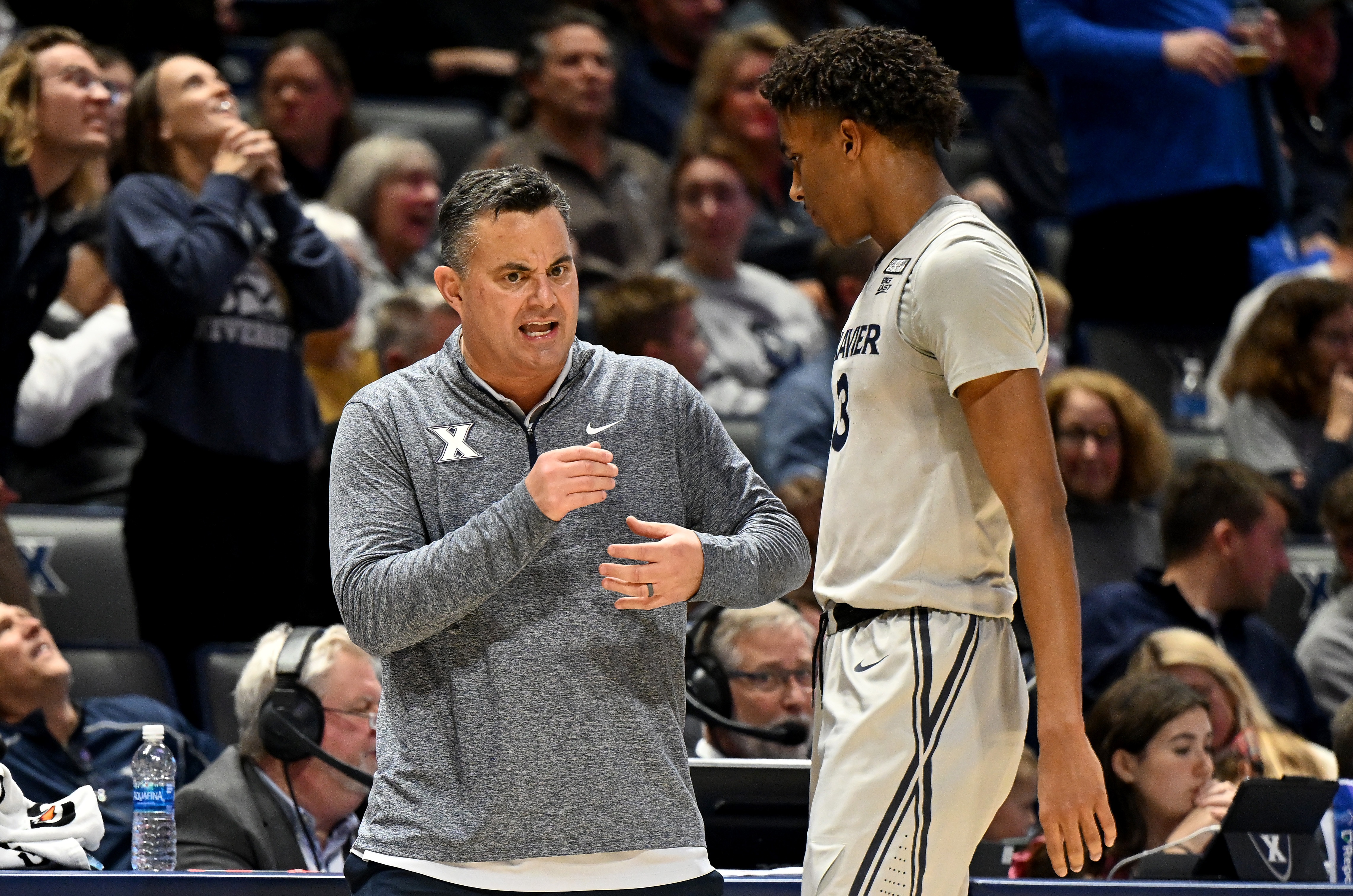 Dailyn Swain and Sean Miller back in 2023 when they were still at Xavier