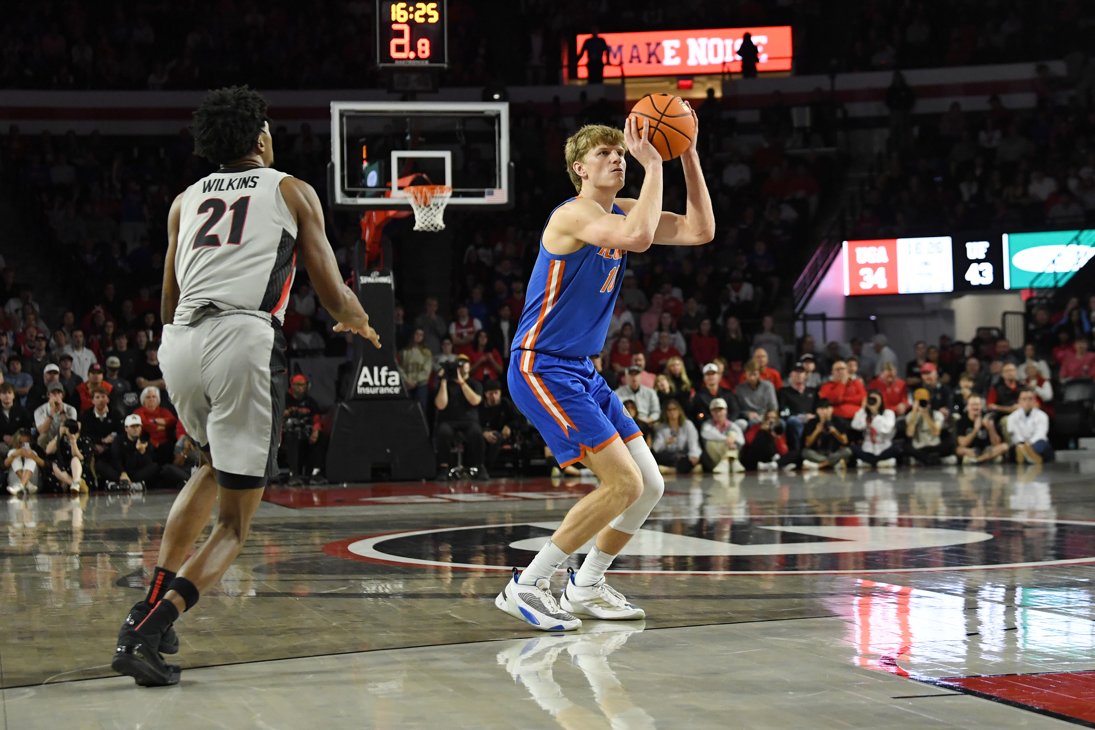 Haugh is leading the Gators in scoring and is second on the team in three-pointers made