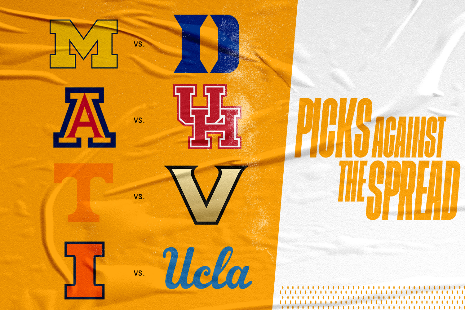 Seth Davis makes his Picks Against the Spread for five of Saturday's top games