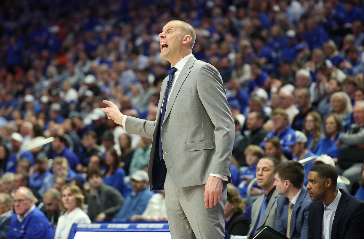 Mark Pope, the head coach of the Kentucky Wildcats