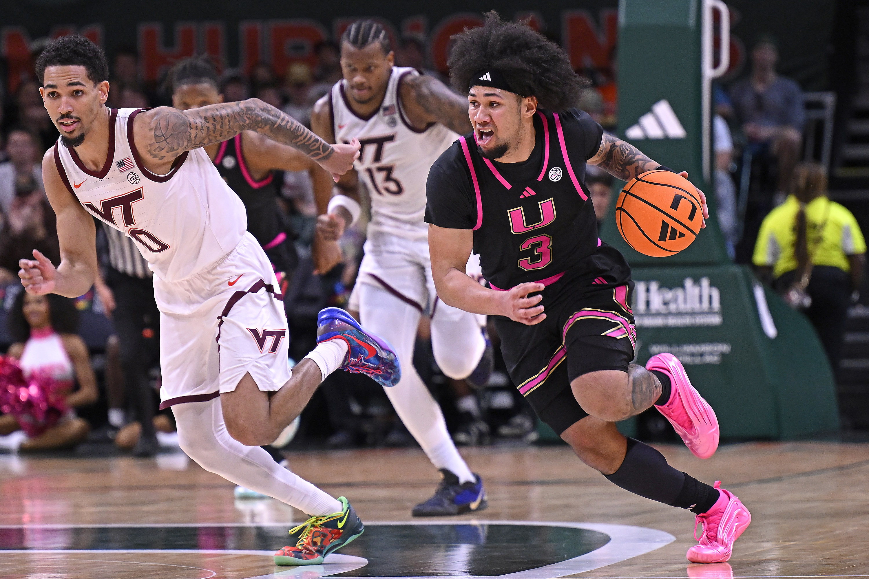 Miami guard Tre Donaldson announced his arrival with a 32-point masterpiece versus Virginia Tech