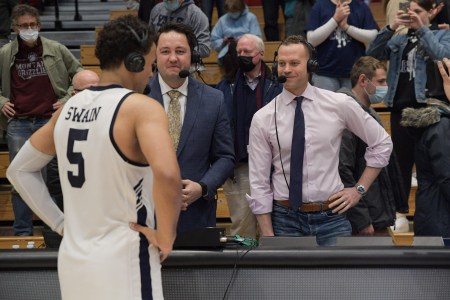 Dalen Cuff (right) at the 2022 Ivy League Tournament