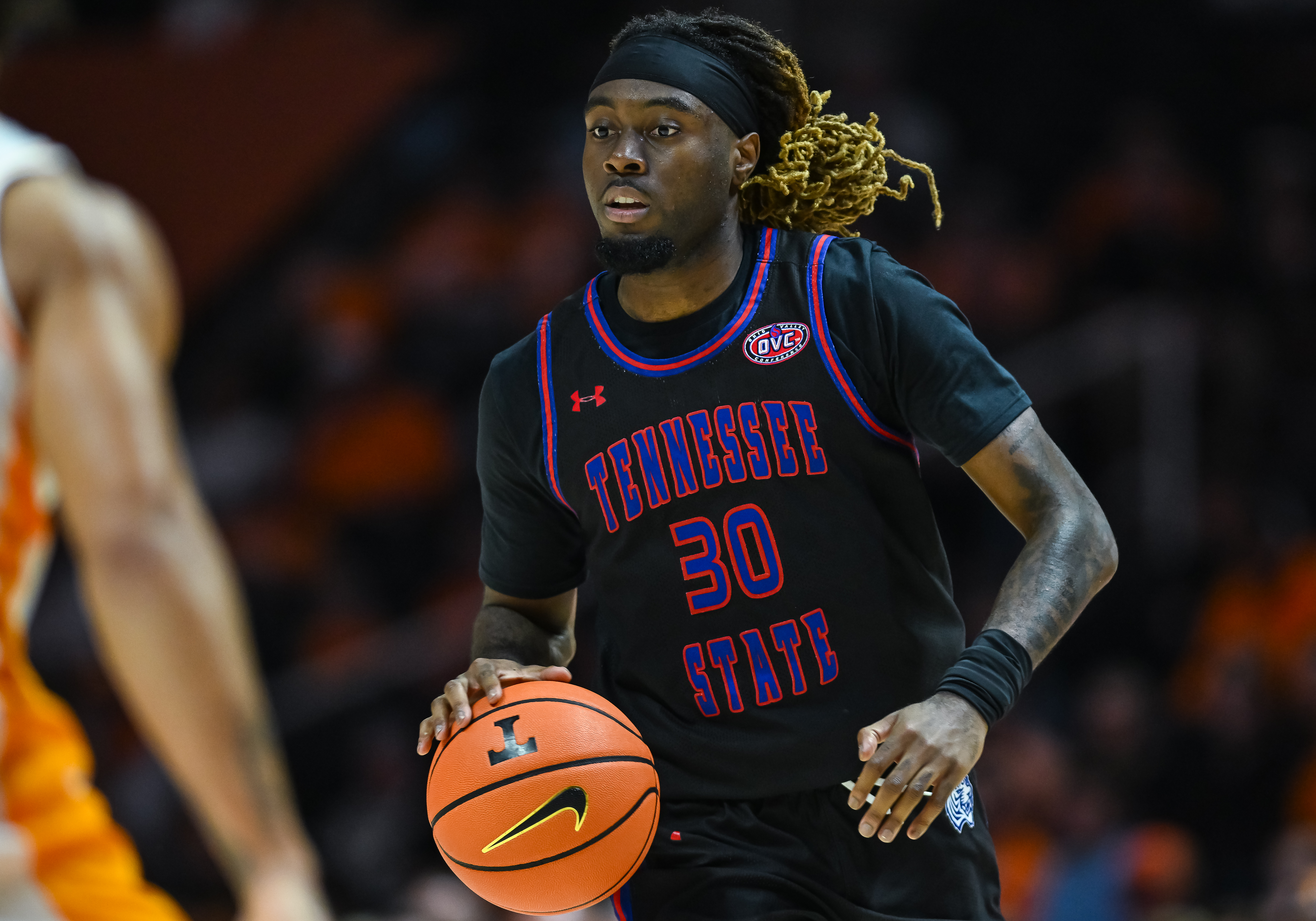 Tennessee State senior Aaron Nkrumah is second in the OVC in scoring this season with 17.7 ppg