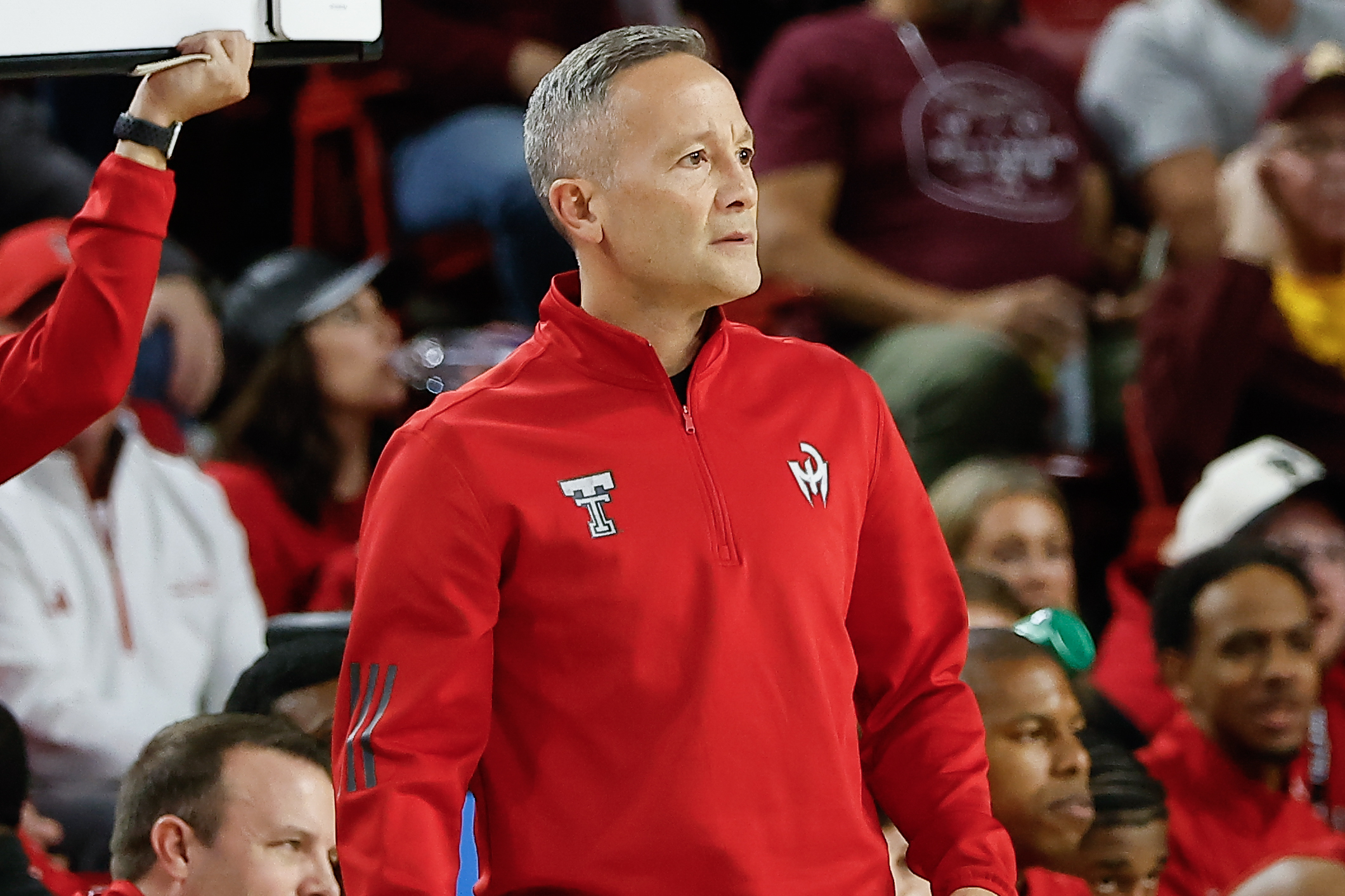 Texas Tech head coach Grant McCasland is heading into March Madness without his best player