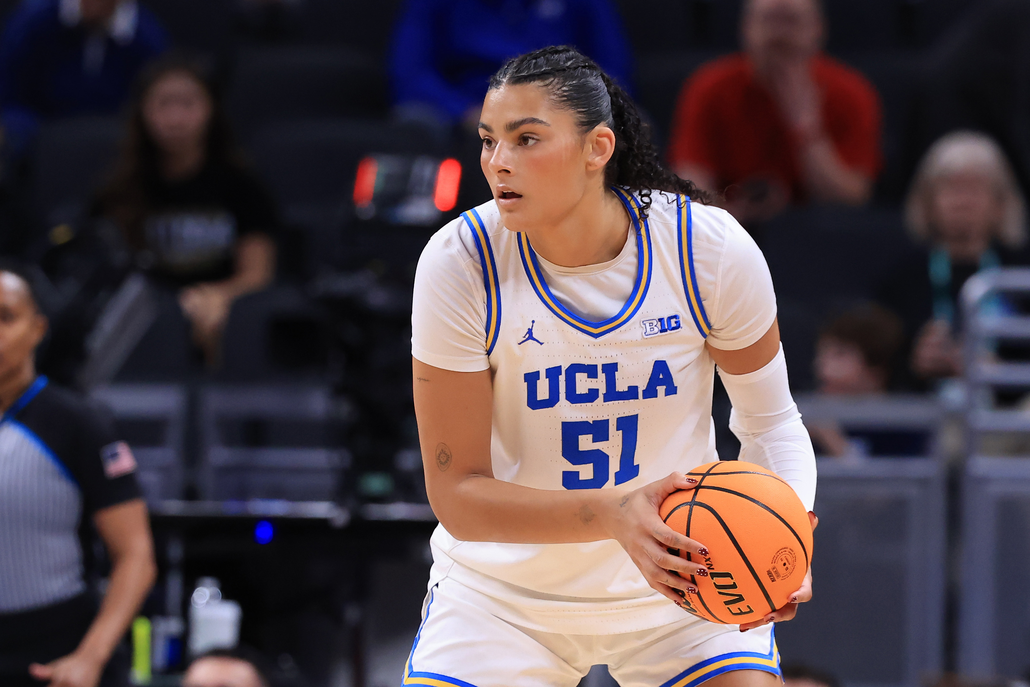 Center Lauren Betts is one of several UCLA players expected to be drafted in the upcoming WNBA draft