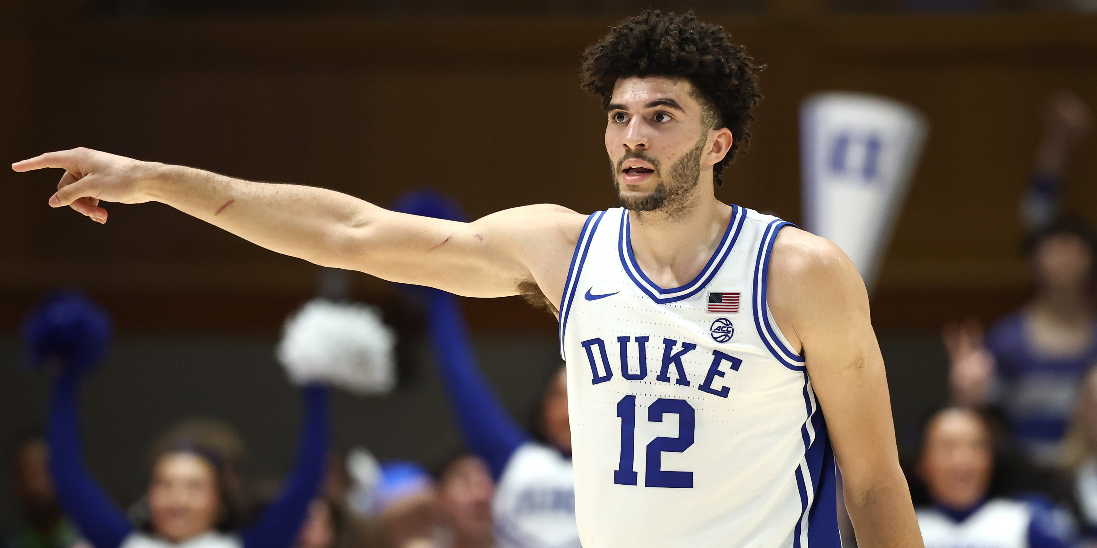 Versatile freshman Cameron Boozer, the prohibitive favorite to win the Wooden Award, leads top-ranked Duke in scoring, rebounding and assists