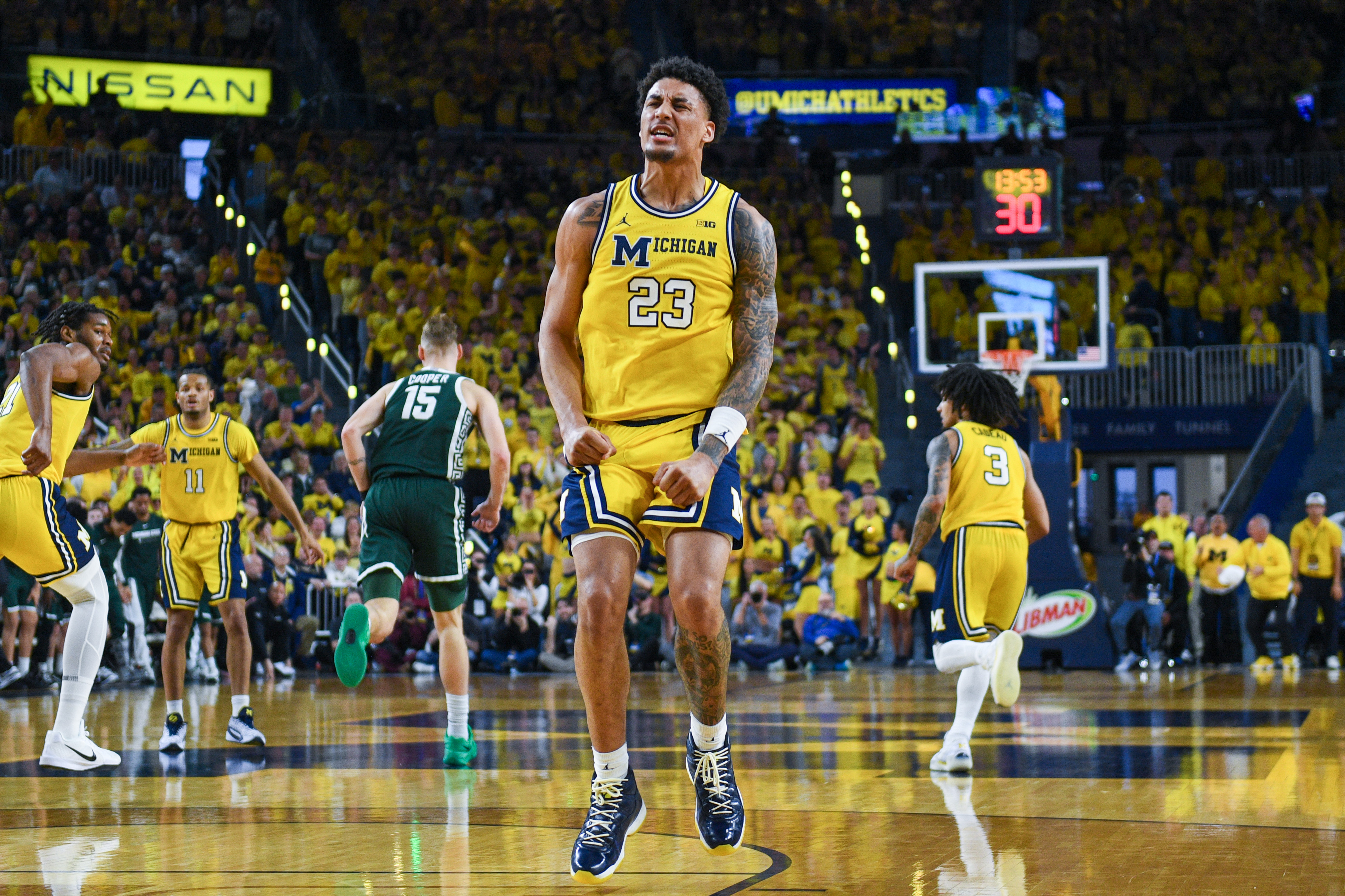 Wolverines forward Yaxel Lendeborg was picked by Hoops HQ as the top transfer last April and he ends the 2025-26 regular season in the top spot
