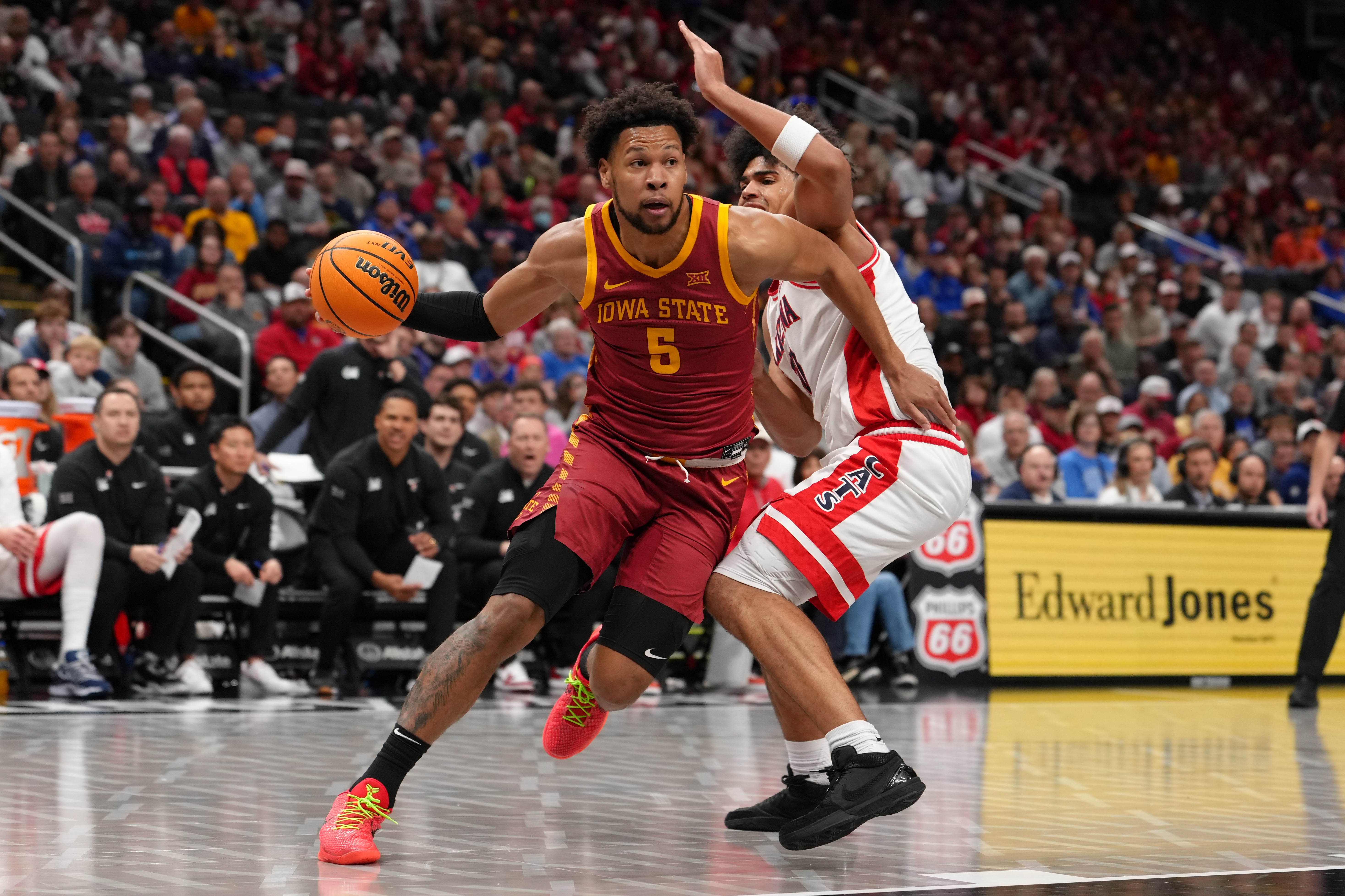 Iowa State's versatile forward Joshua Jefferson is averaging 16.9 points and 7.6 rebounds per game this season